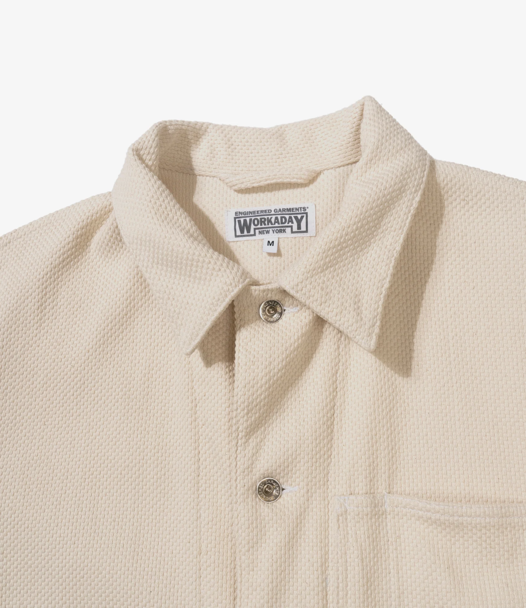 Shop Coat - Natural Cotton Heavy Basketweave - Image 3