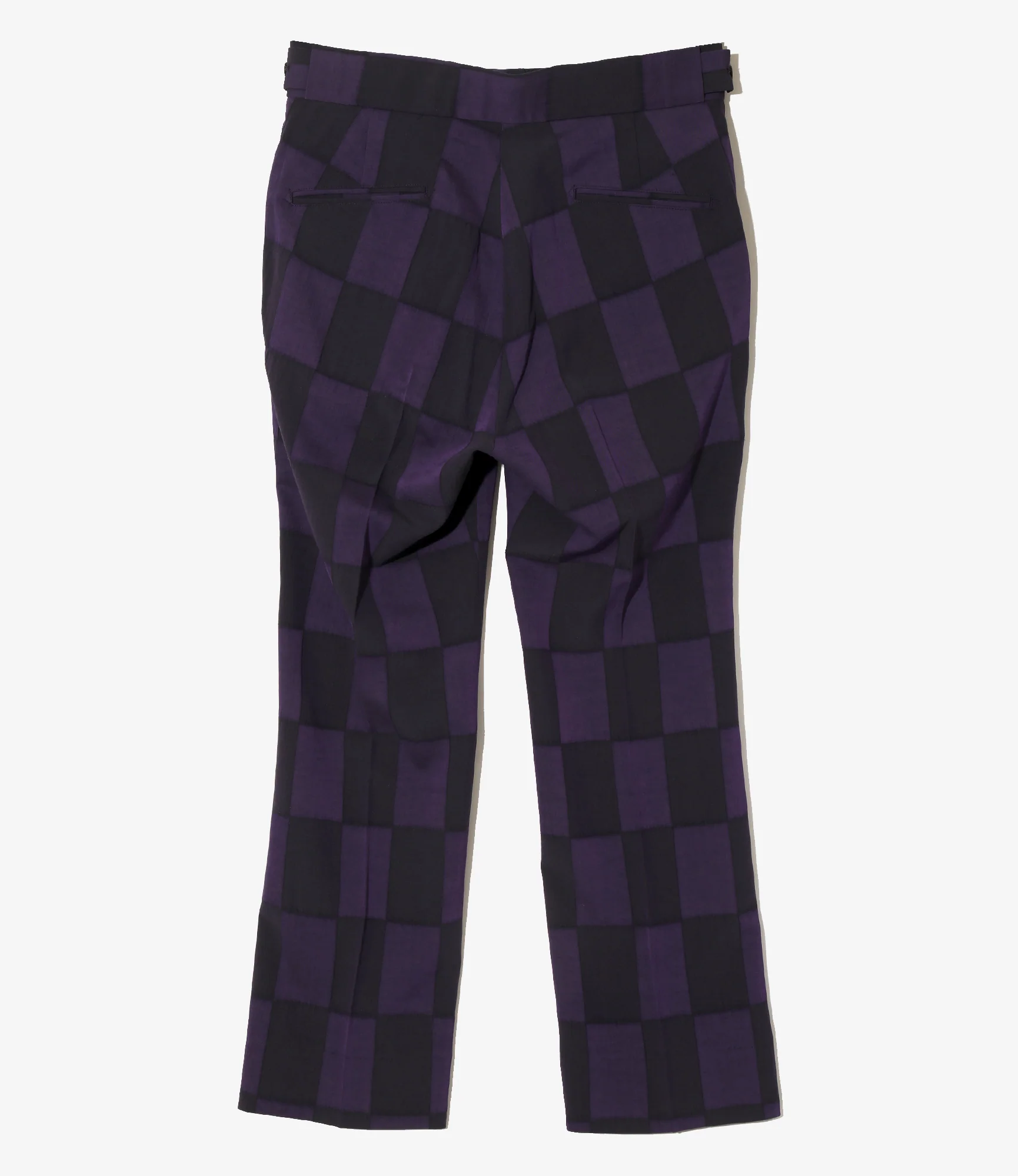 Side Tab Trouser - Purple - R/W Block Jacquard - Image 4