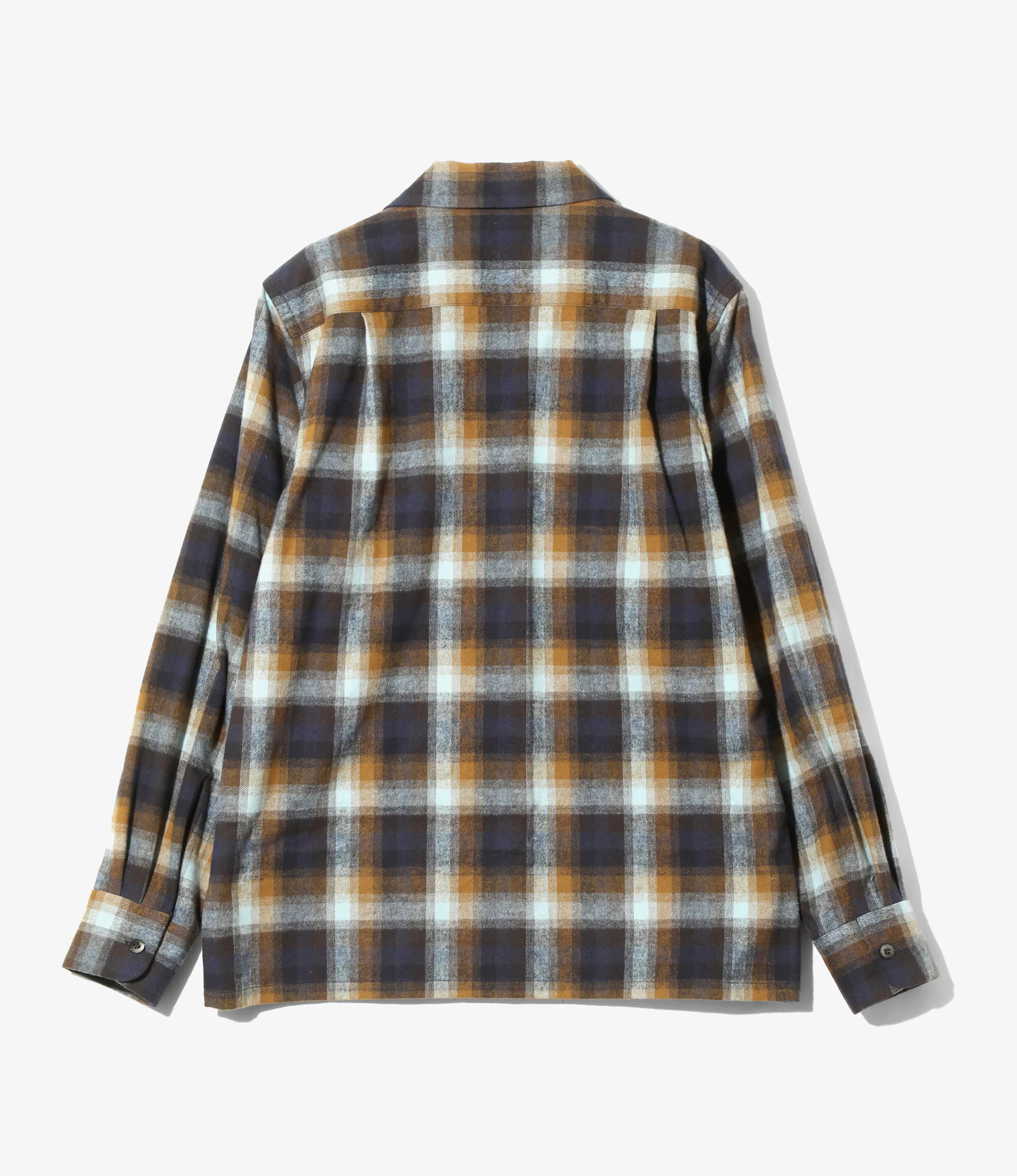 6 Pocket Shirt - Blue - Cotton Plaid - Image 5