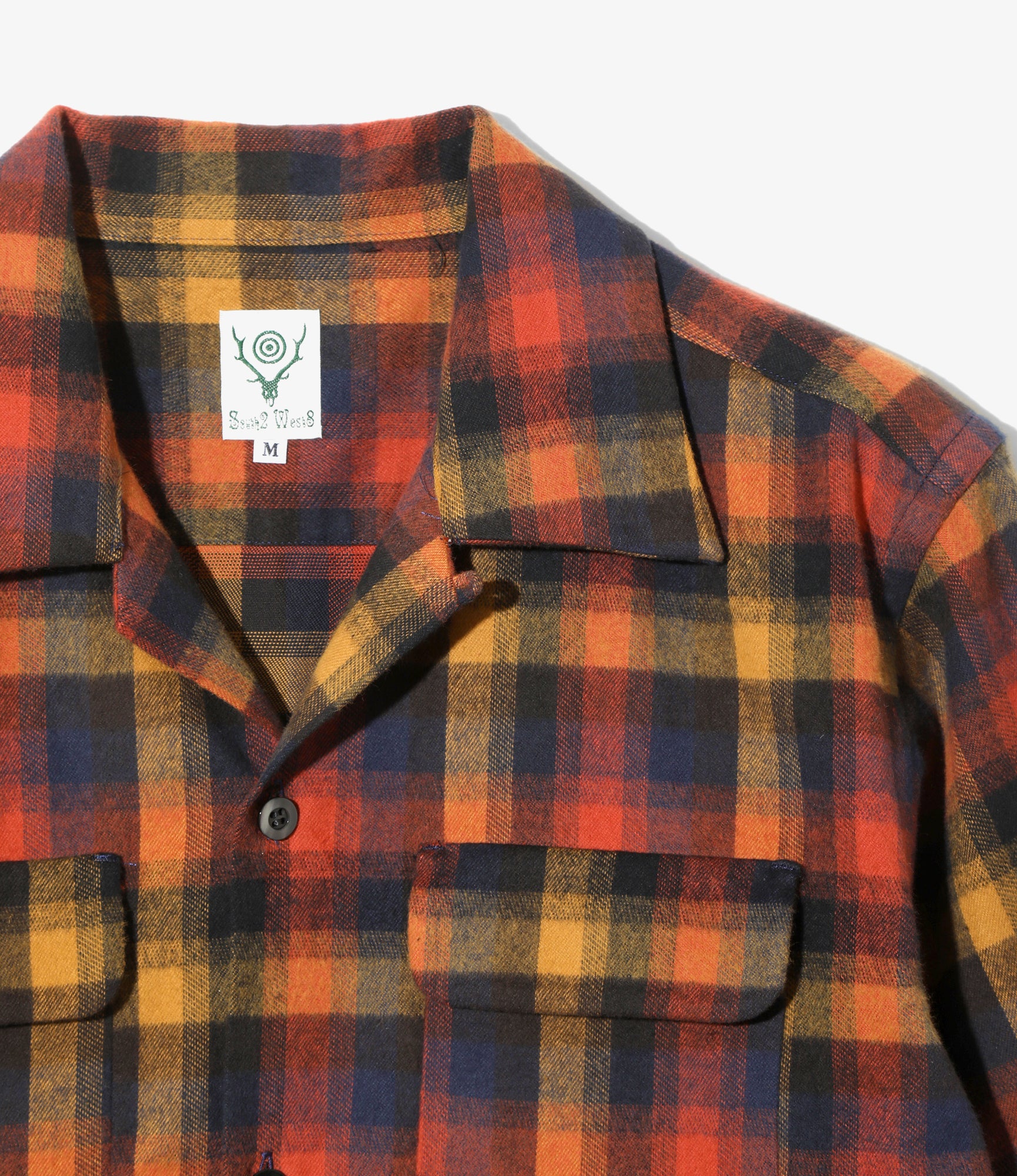 6 Pocket Shirt - Red - Cotton Plaid - Image 2