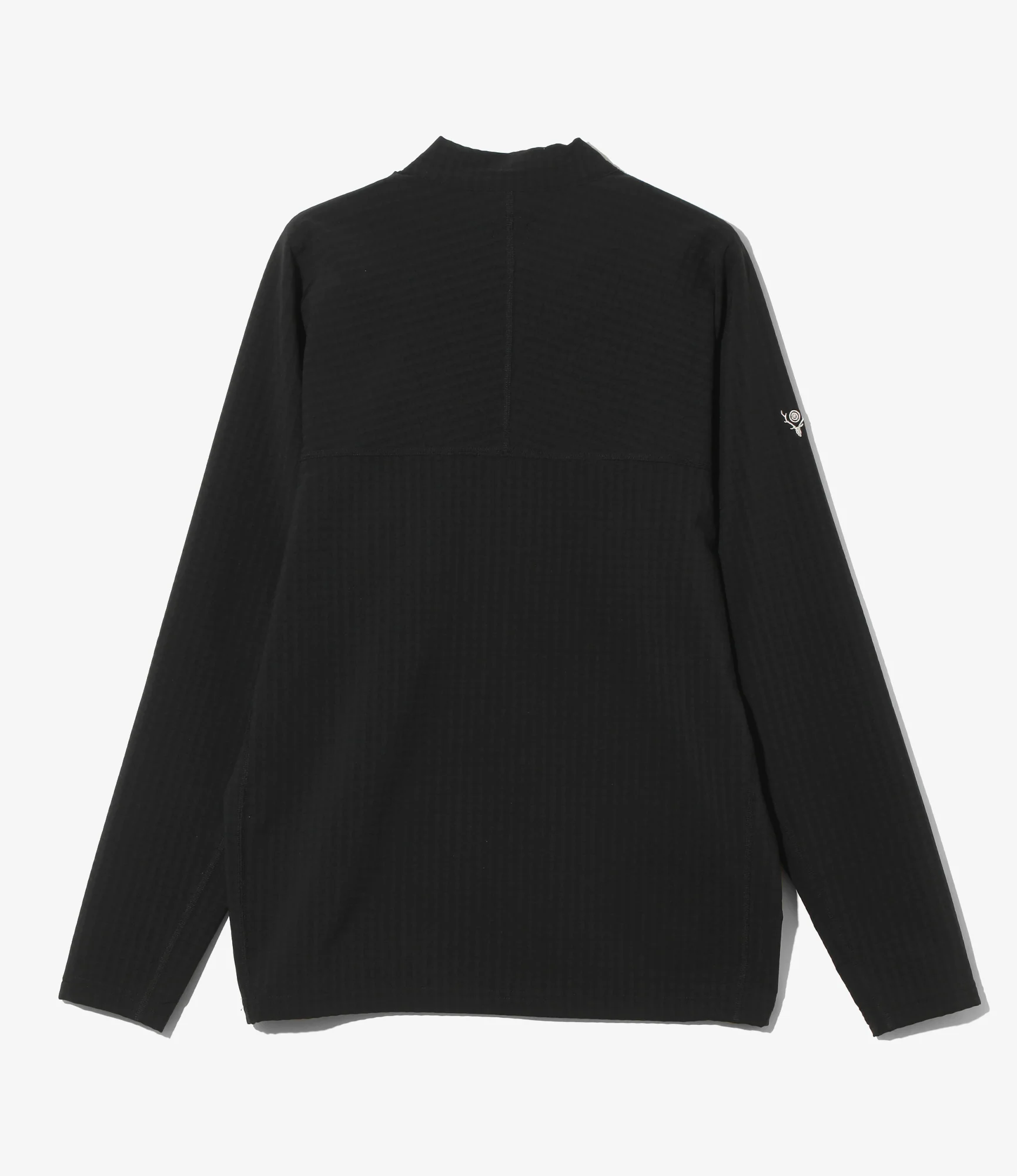 Base Layer Shirt - Black - Fleece / Back Grid - Image 4