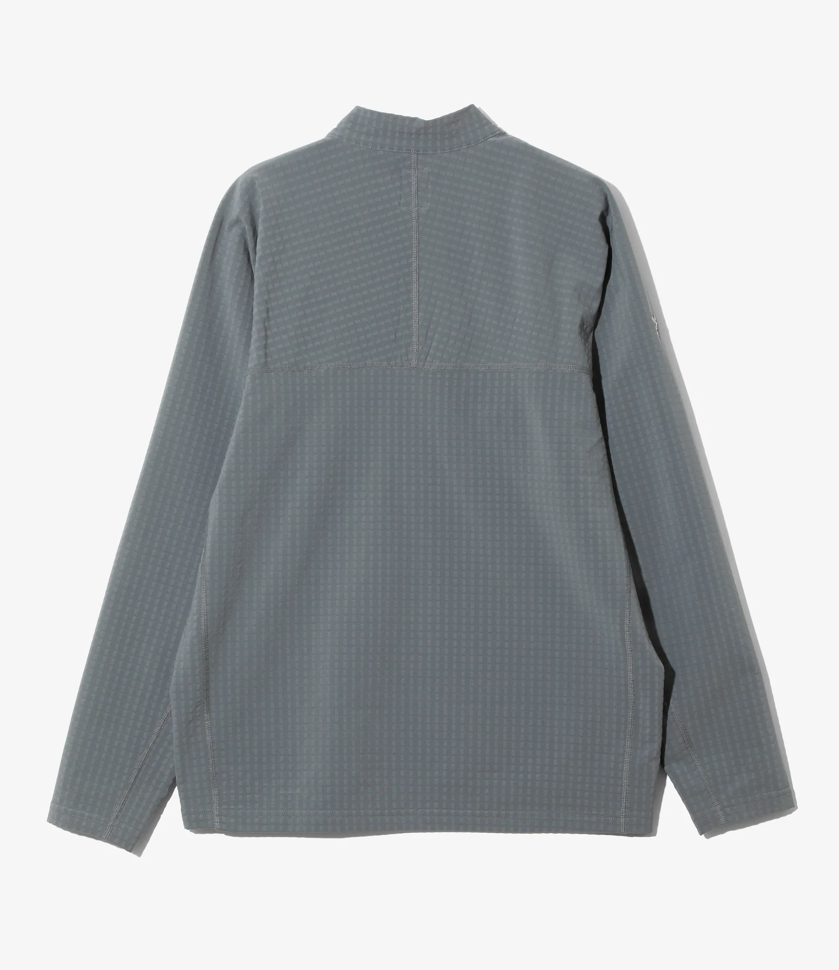 Base Layer Shirt - Grey - Fleece / Back Grid - Image 4