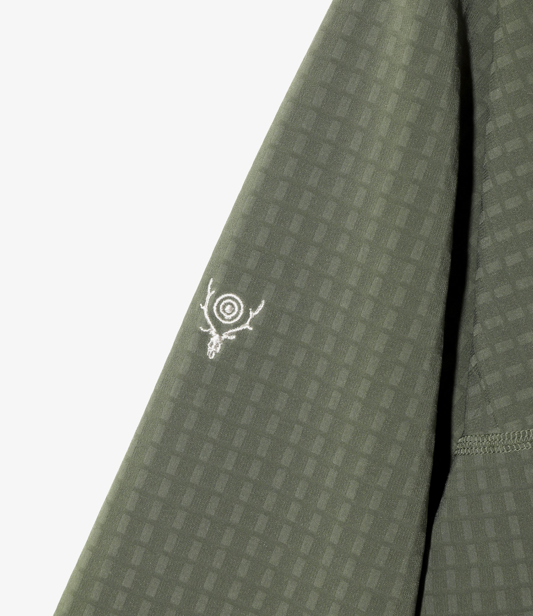 Base Layer Shirt - Olive - Fleece / Back Grid - Image 3