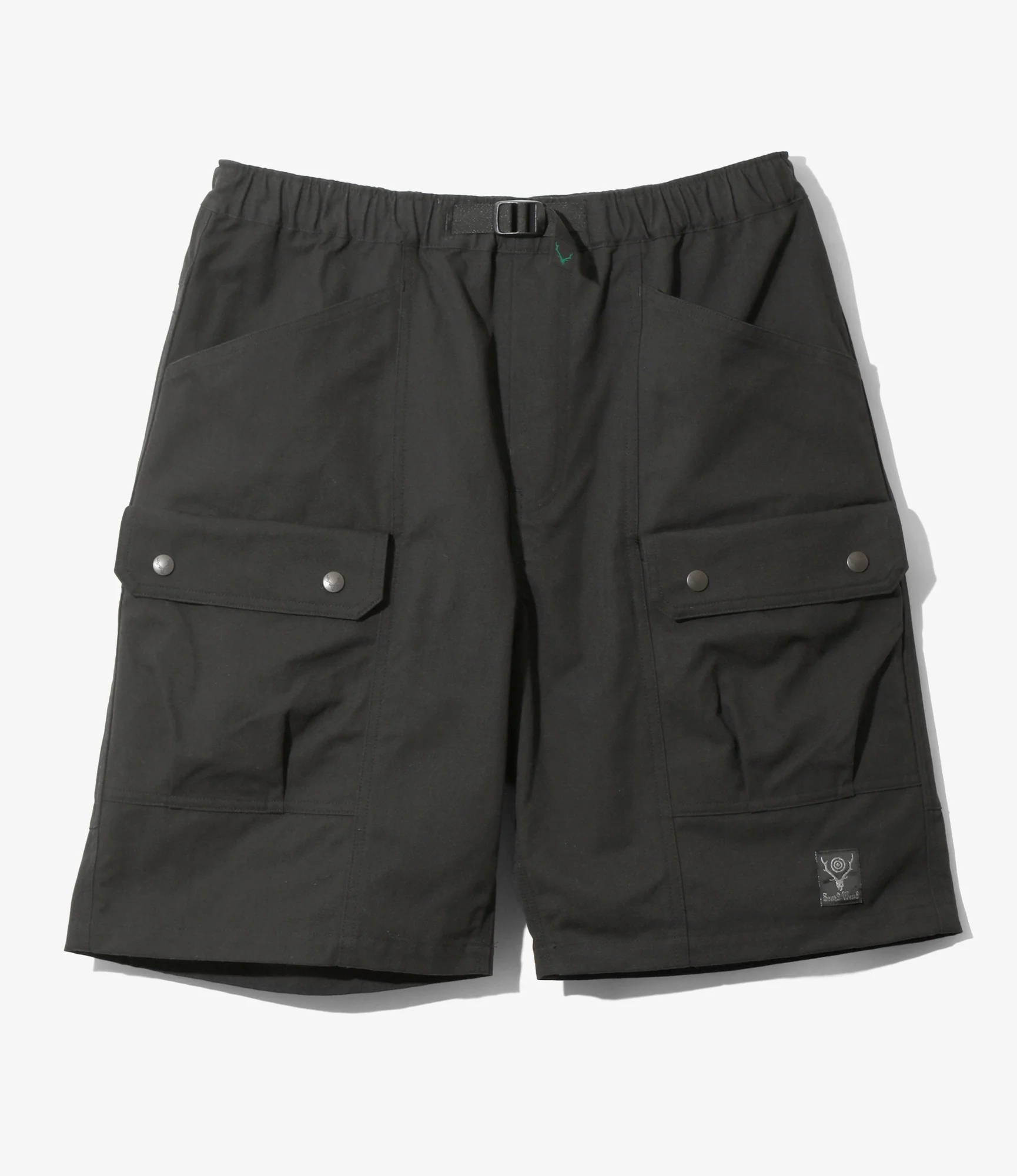 Belted Harbor Short - Black - C/N Canvas