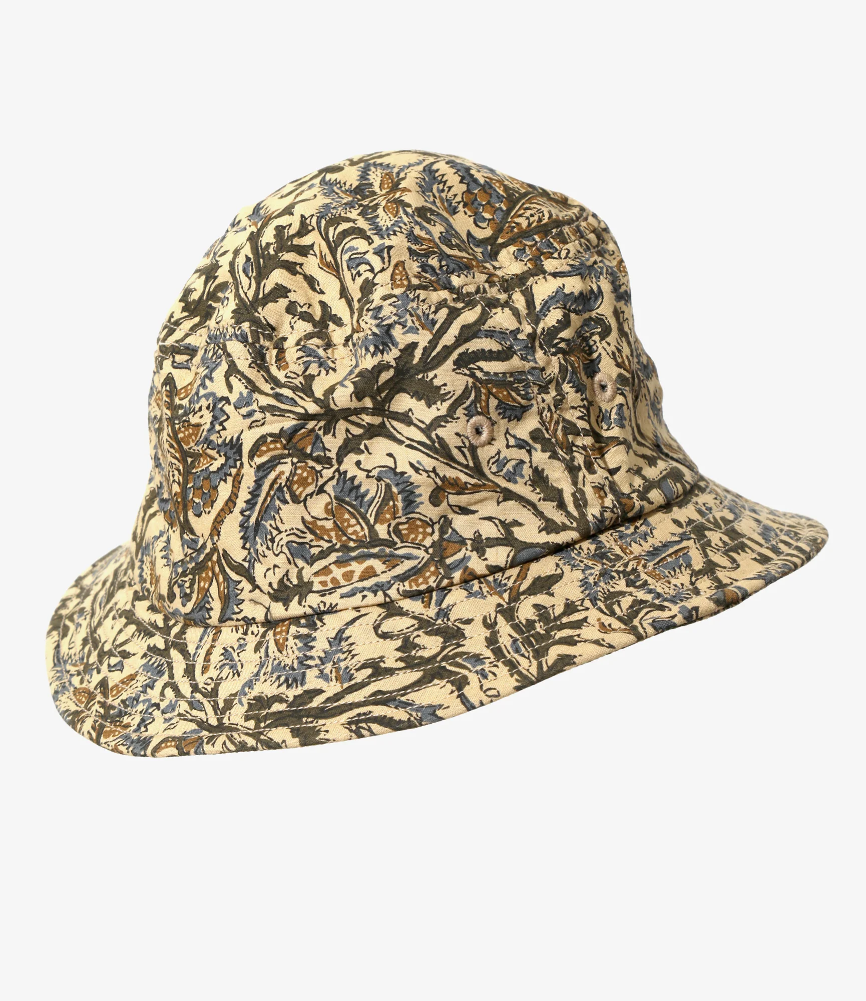 Bucket Hat - Blue - Batik Printed - Image 3