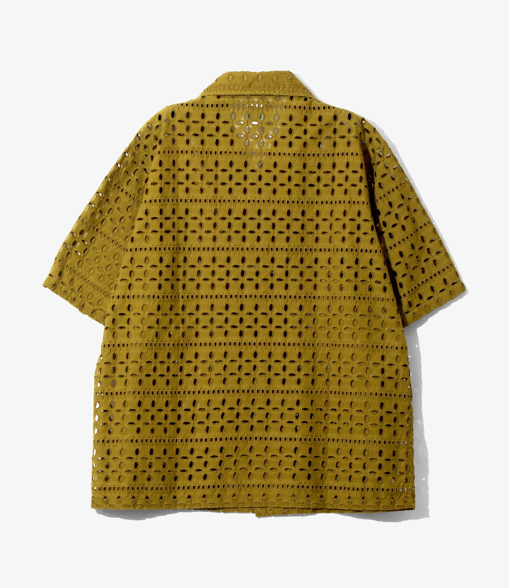 Cabana Shirt - Olive - Cutwork Embroidery - Image 4
