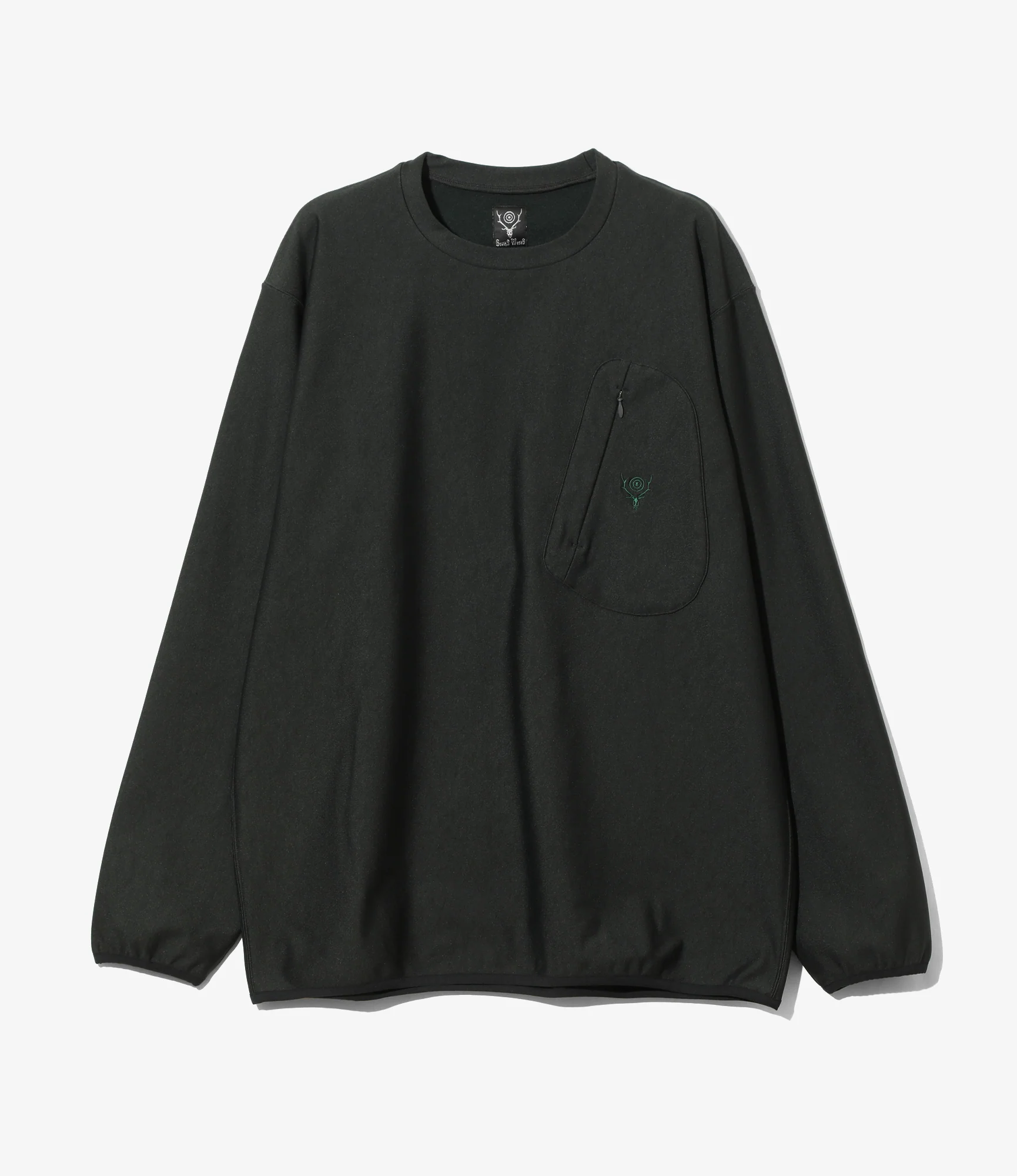 Crew Neck Scouting Shirt - Green - N/PE/PU Tricot Jersey