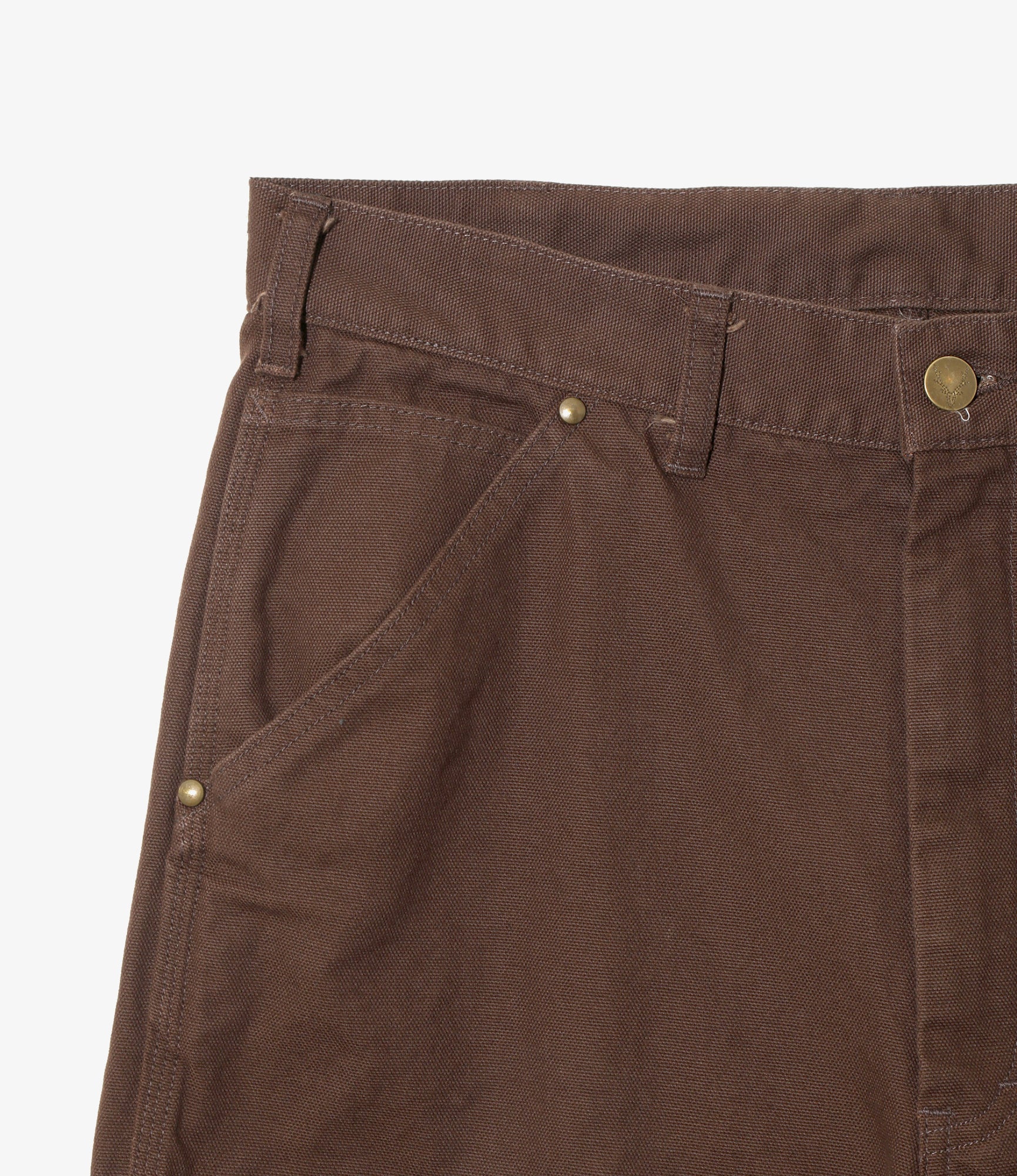 Double Knee Painter Pant - Brown - 11.5oz Cotton Canvas - Image 2