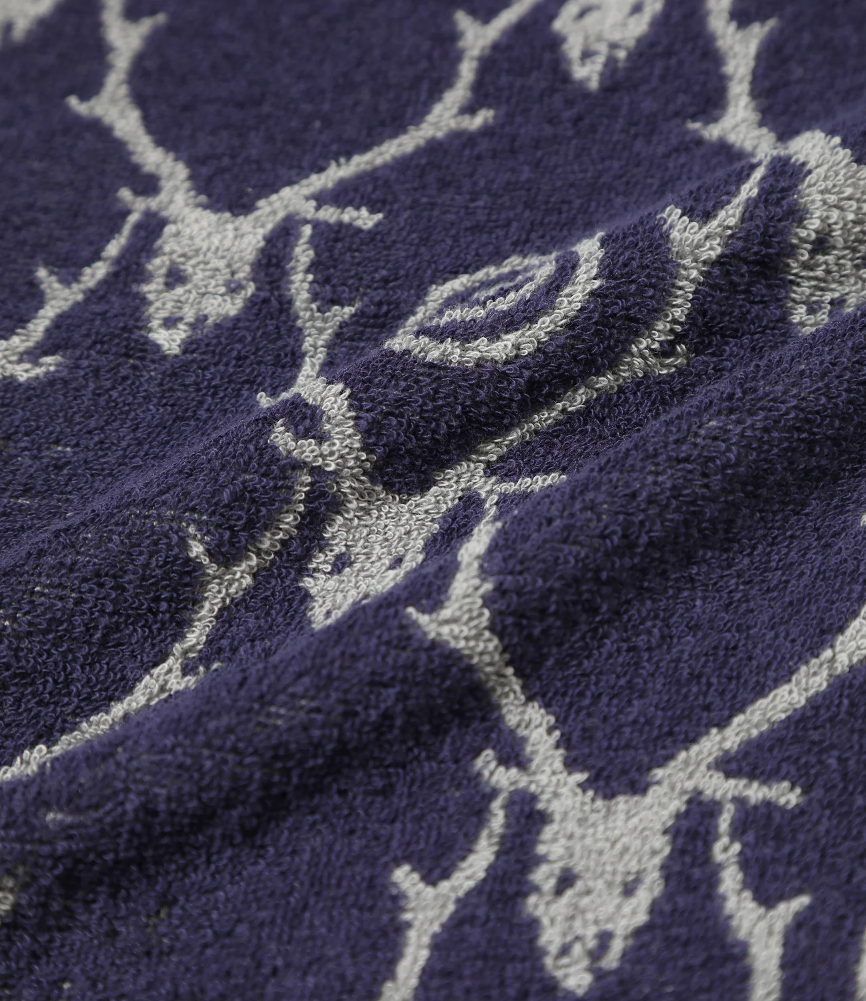 Face Towel - Grey - Cotton Pile Jq. / Skull&Target - Image 3