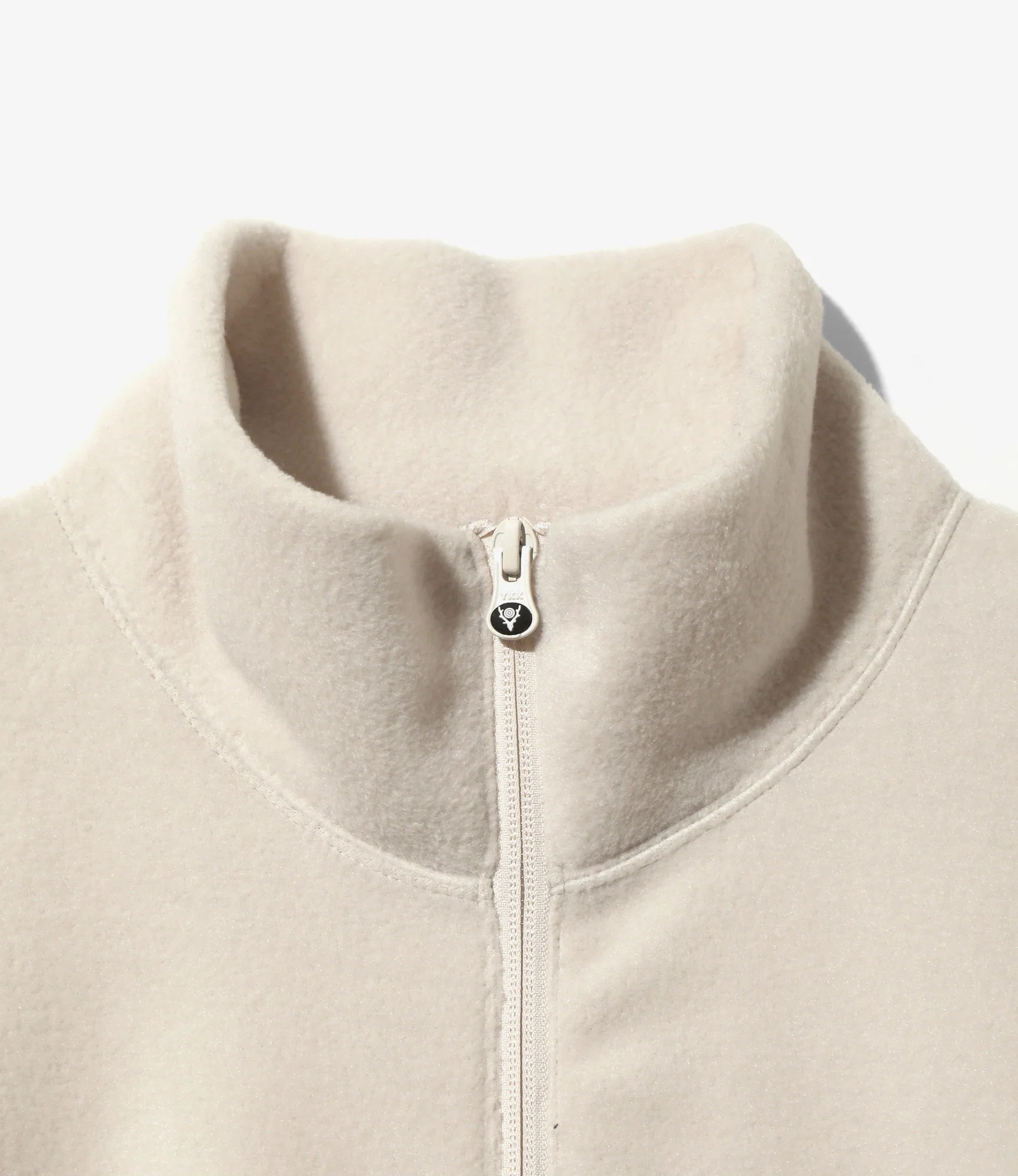 Half Zipped Shirt - Beige - Poly Fleece - Image 2