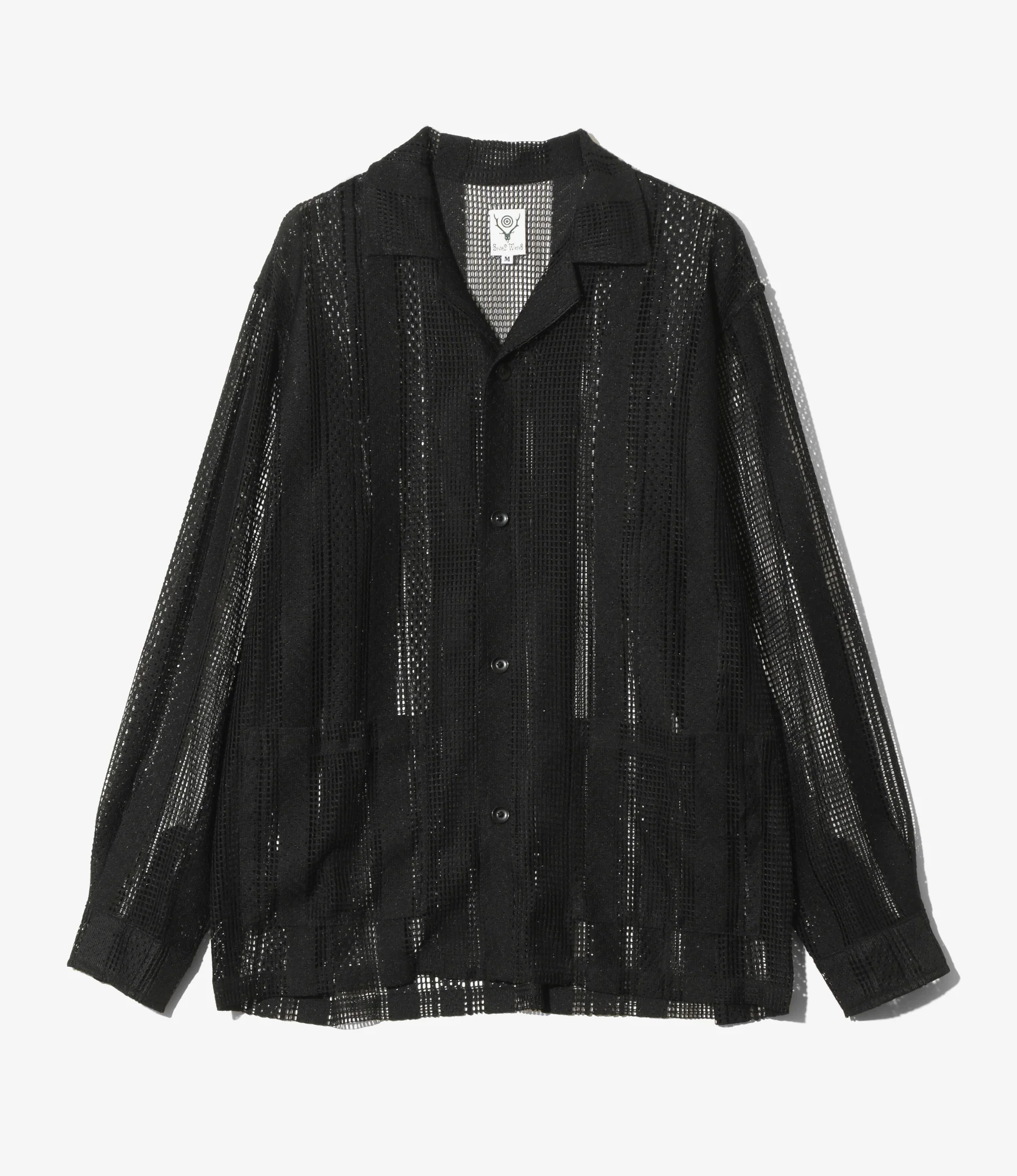 L/S Cabana Shirt - Black - Poly Lace Jq.