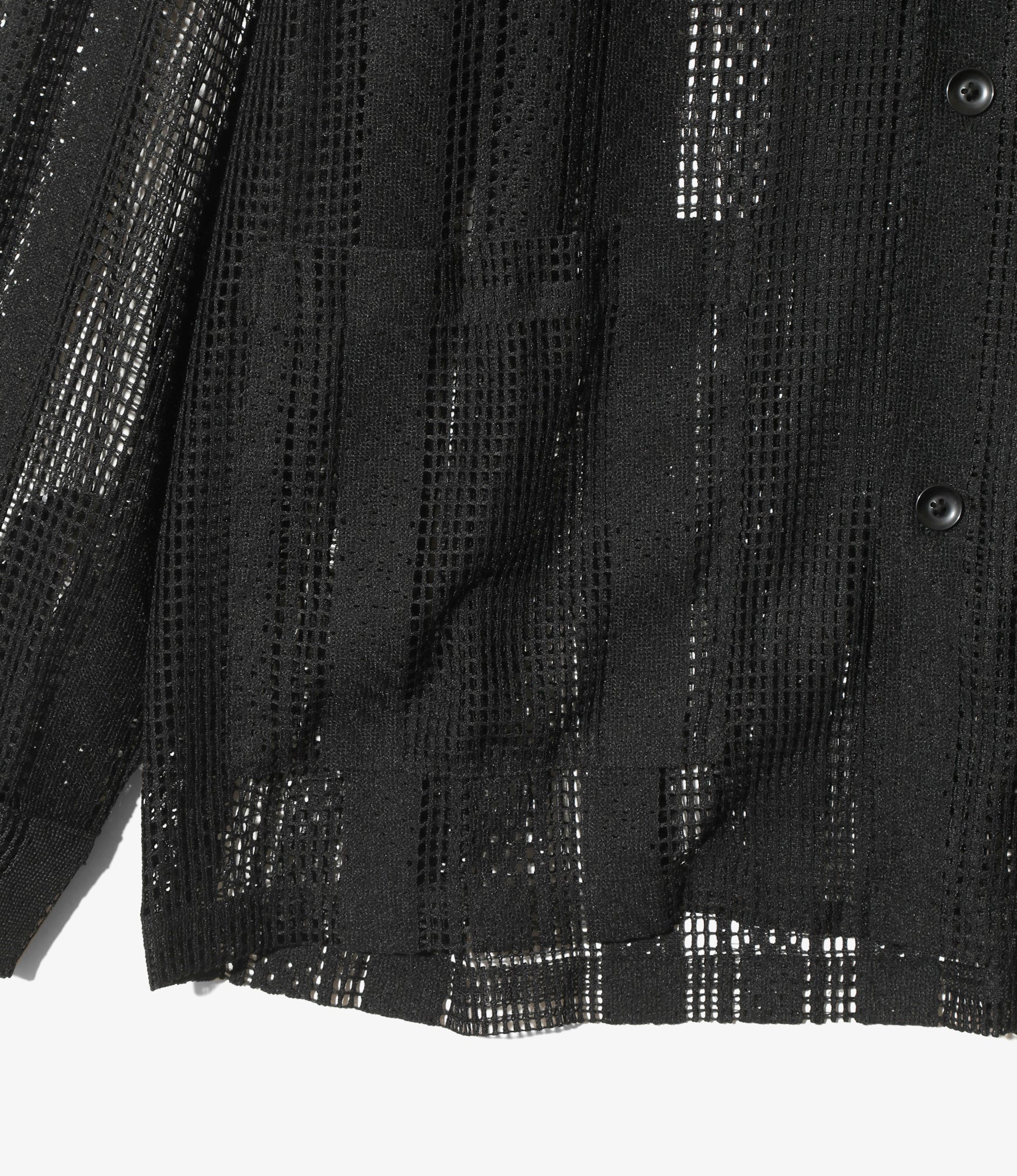 L/S Cabana Shirt - Black - Poly Lace Jq. - Image 3