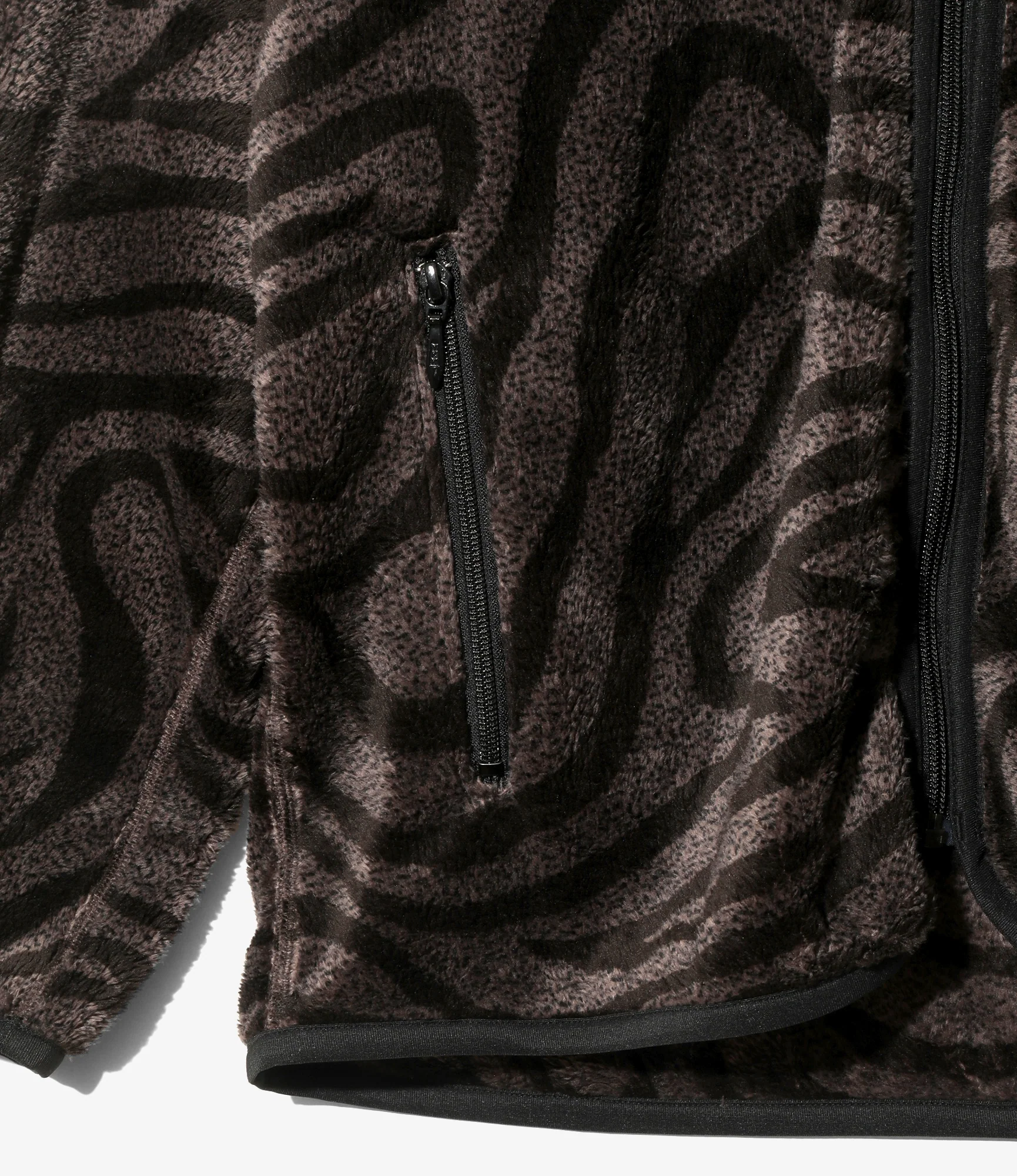 Piping Jacket - Mocha - Poly Fleece / Printed - Image 3