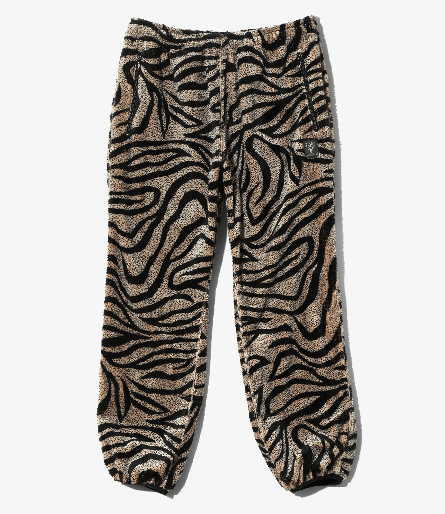 Piping Pant - Beige - Poly Fleece / Printed