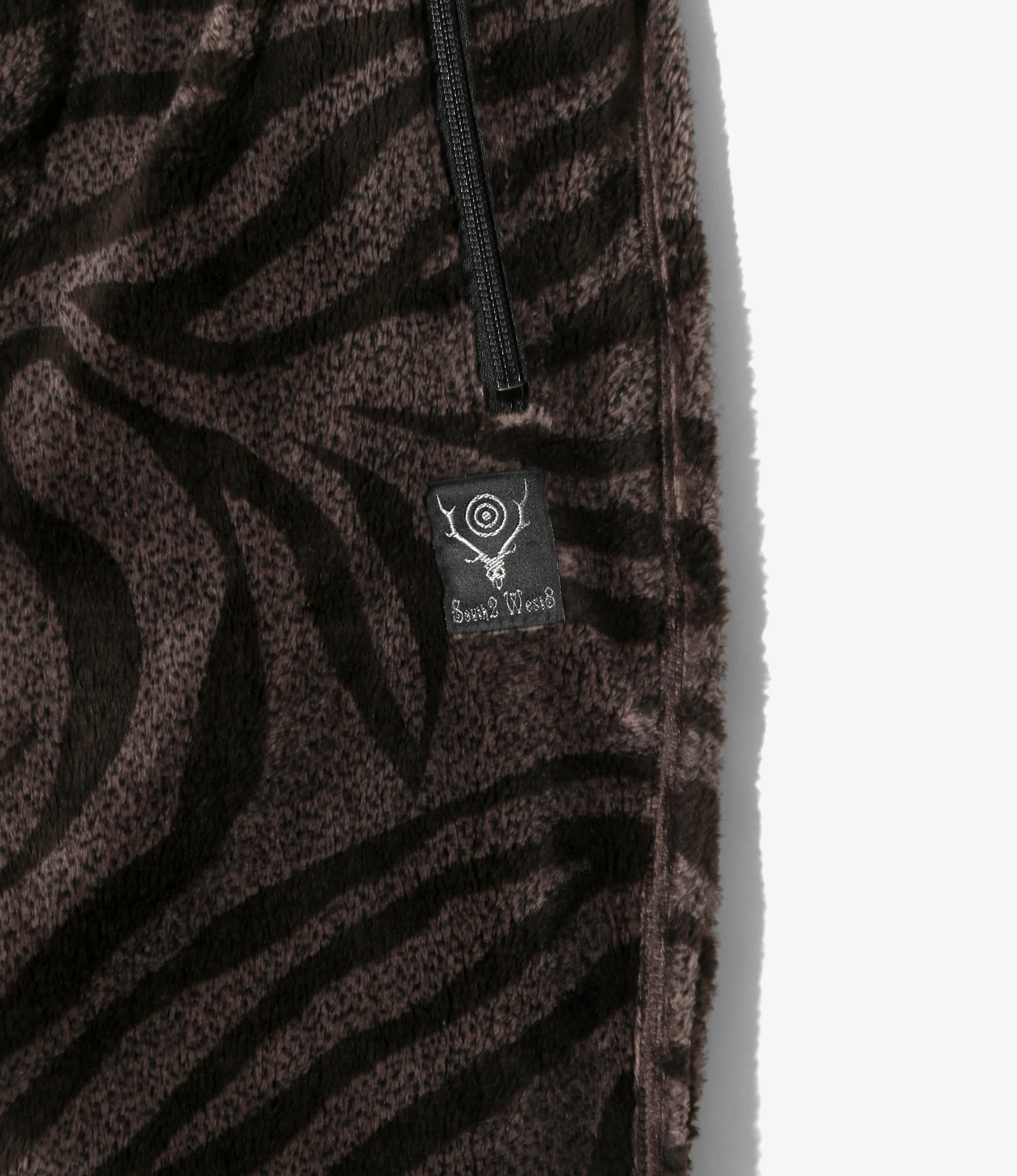 Piping Pant - Mocha - Poly Fleece / Printed - Image 2