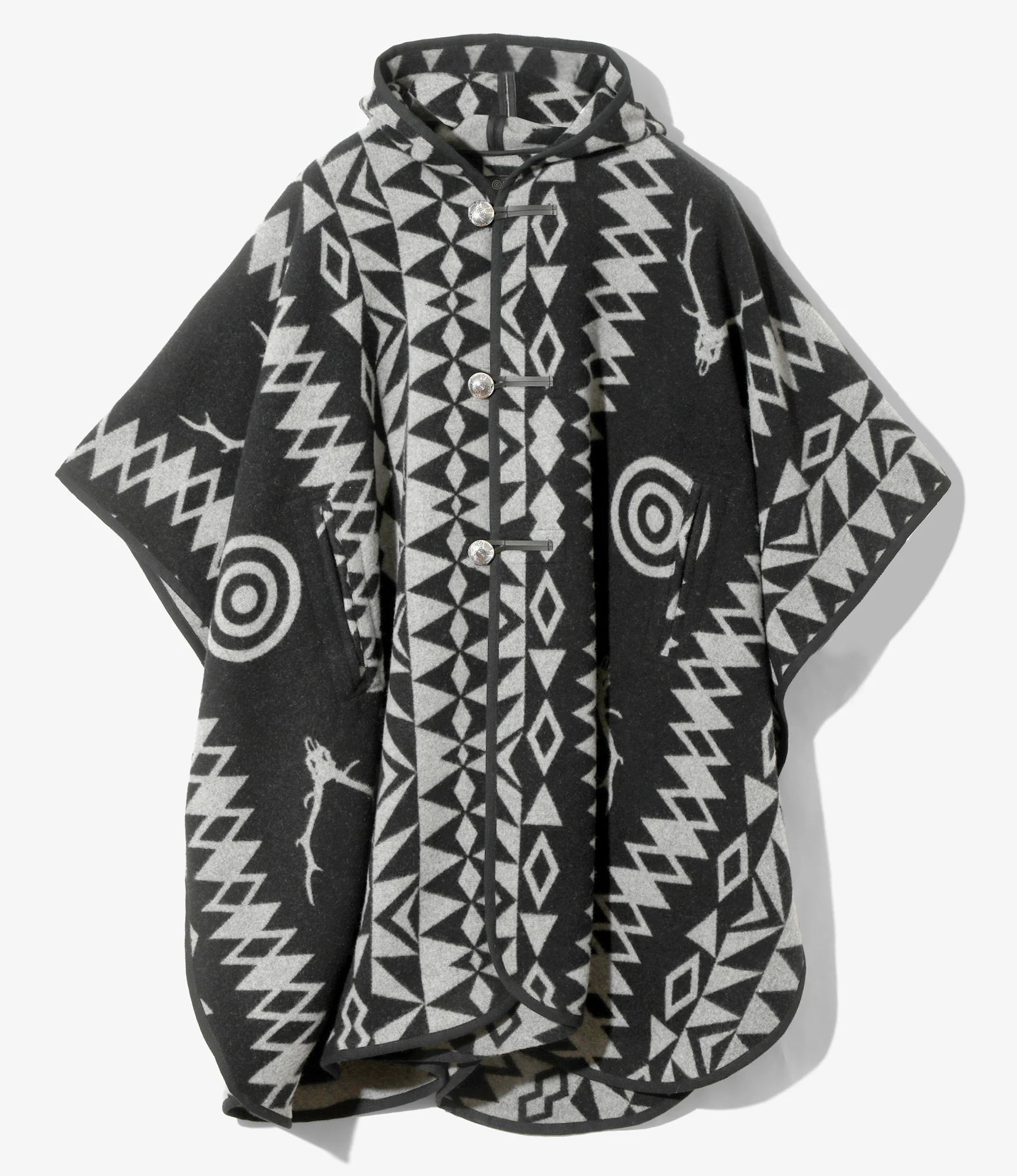 Poncho - Grey - W/CA Blanket