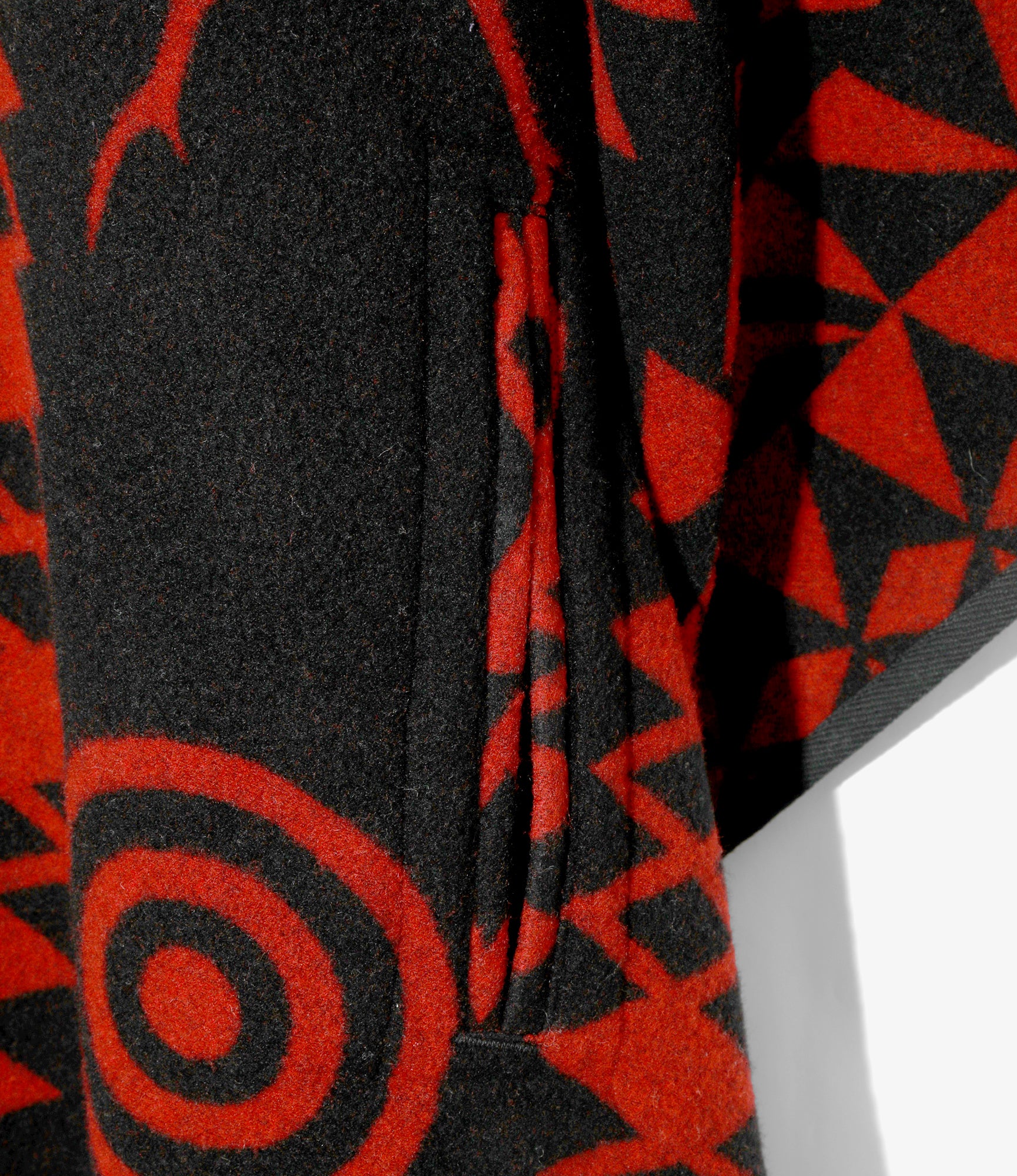 Poncho - Red - W/CA Blanket - Image 3