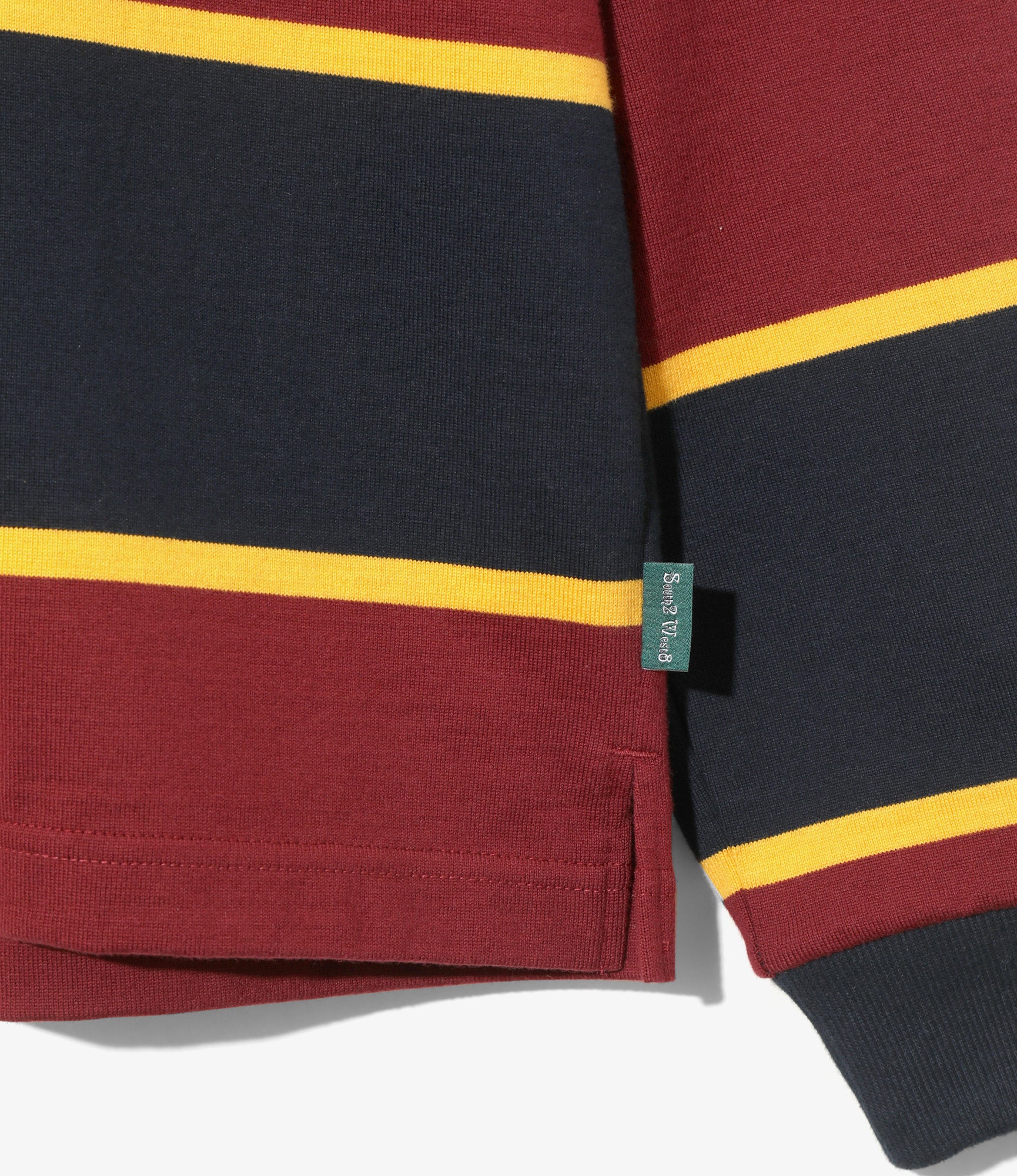 Rugger Shirt - Burgundy - Cotton Plainstitch - Image 4