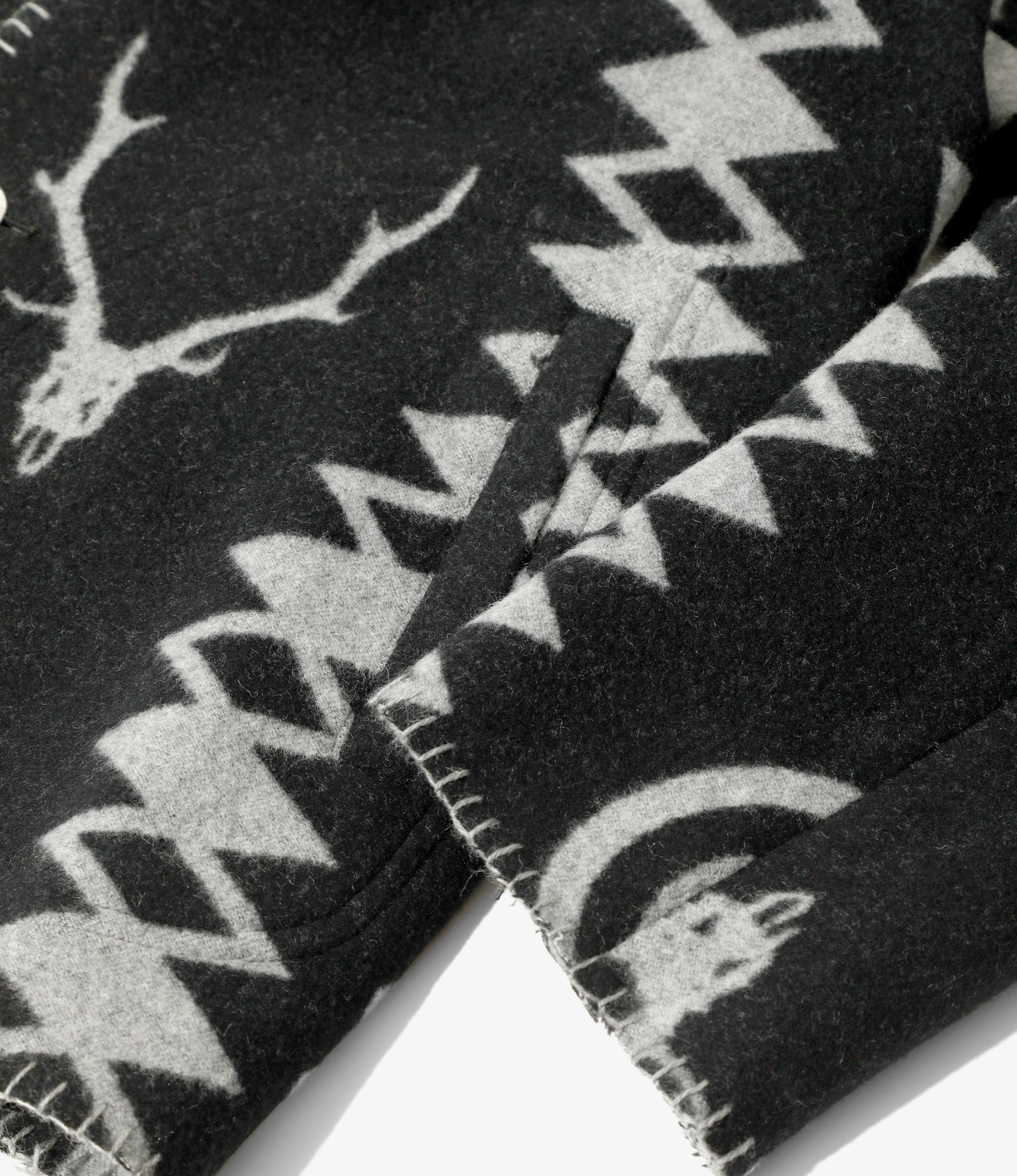Shawl Collar Jacket - Grey - W/CA Blanket - Image 4
