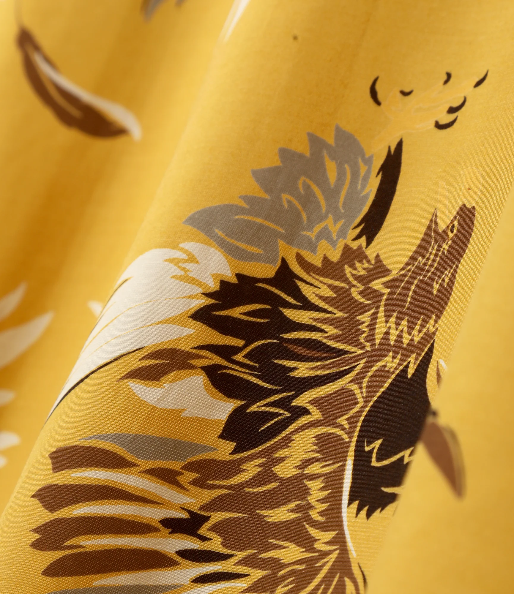 S/S Open Collar Shirt - Yellow - Eagle - Image 4