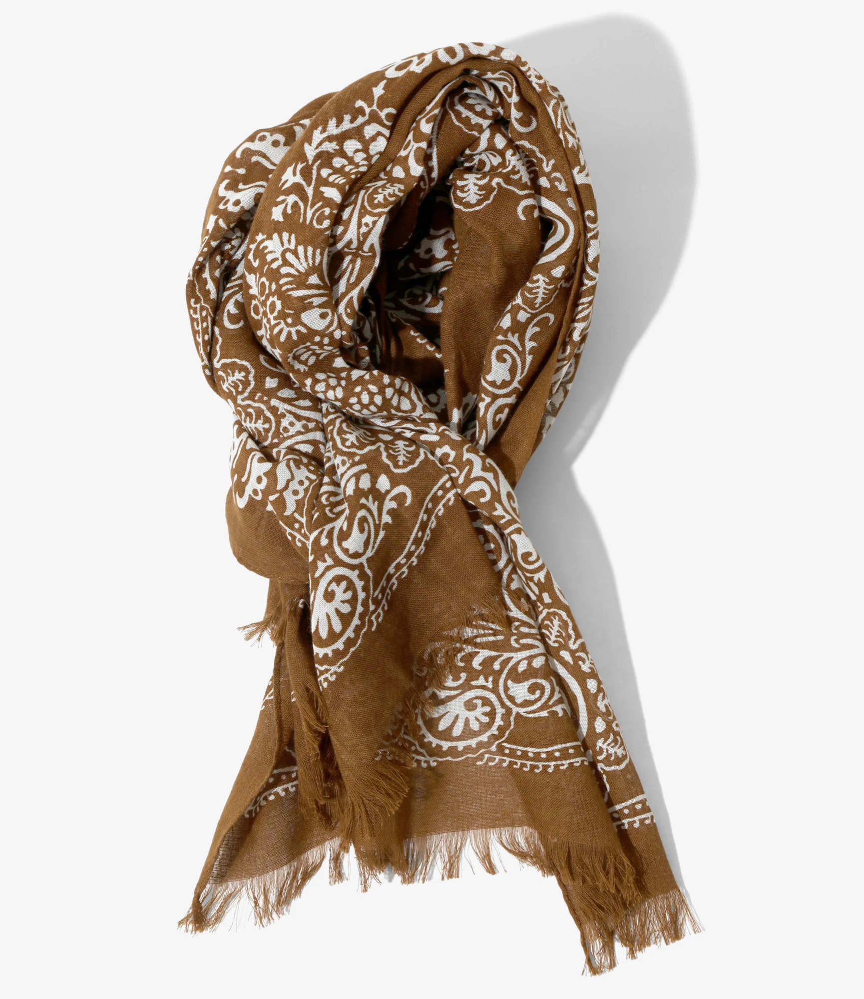 Stole - Brown - Cotton Gauze
