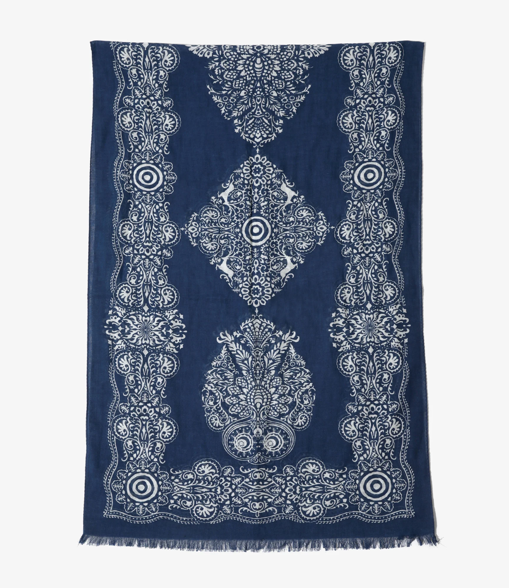 Stole - Navy - Cotton Gauze - Image 2