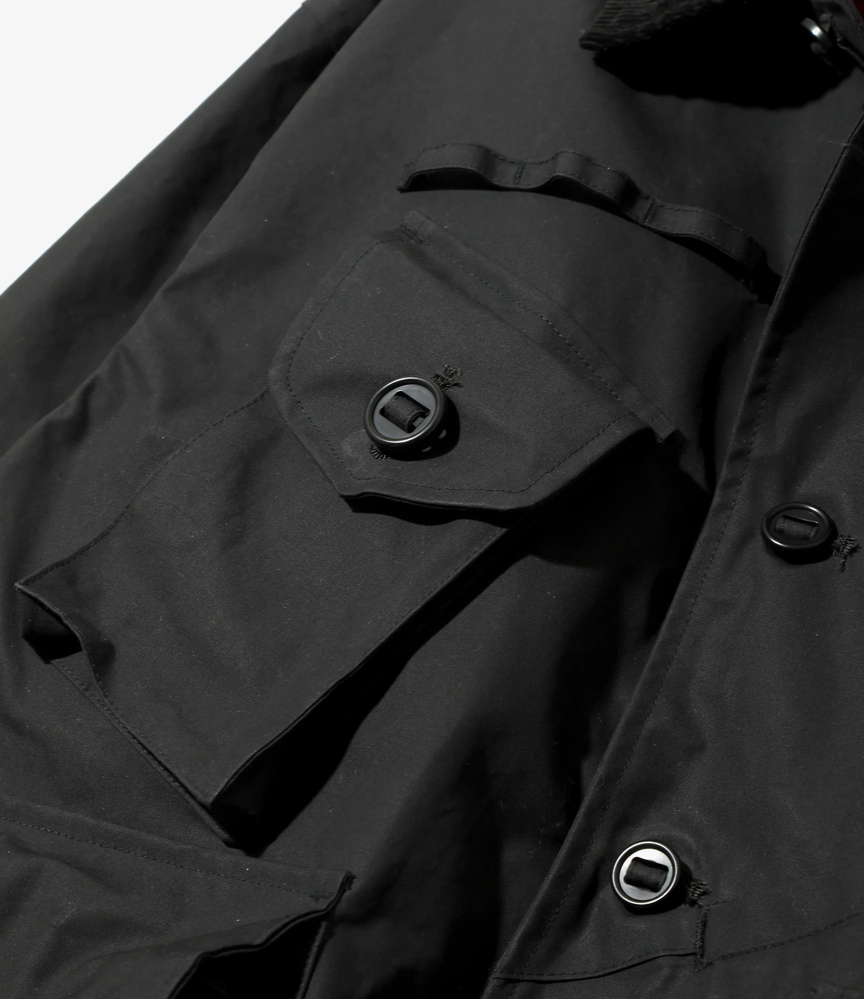 Tenkara Shirt Jacket - Black - Waxed Cotton - Image 3