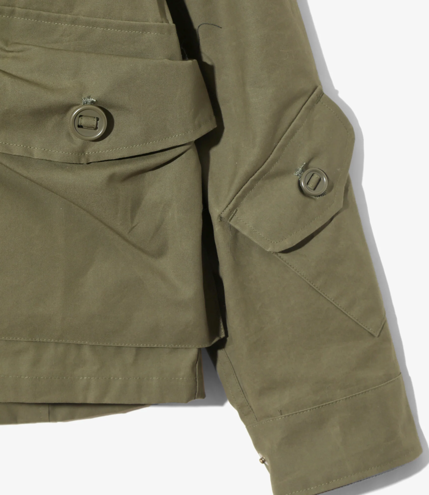 Tenkara Shirt Jacket - Olive - Waxed Cotton - Image 4