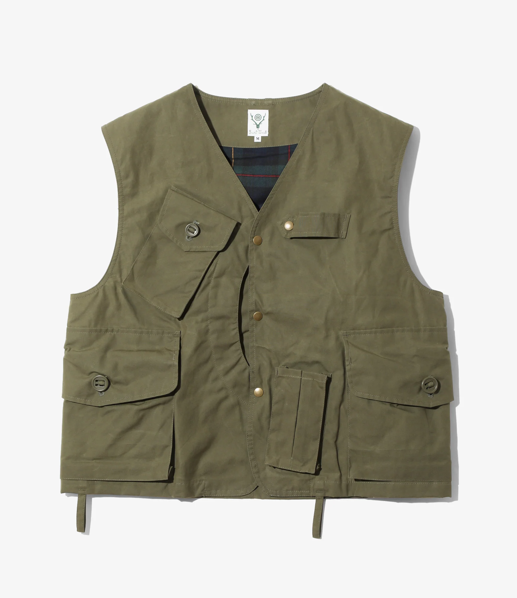 Tenkara Vest - Olive - Waxed Cotton
