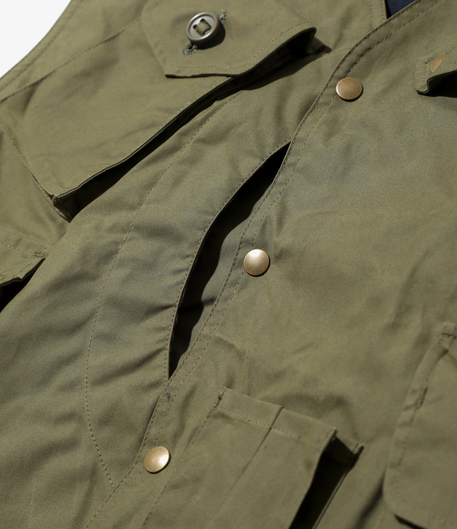 Tenkara Vest - Olive - Waxed Cotton - Image 3