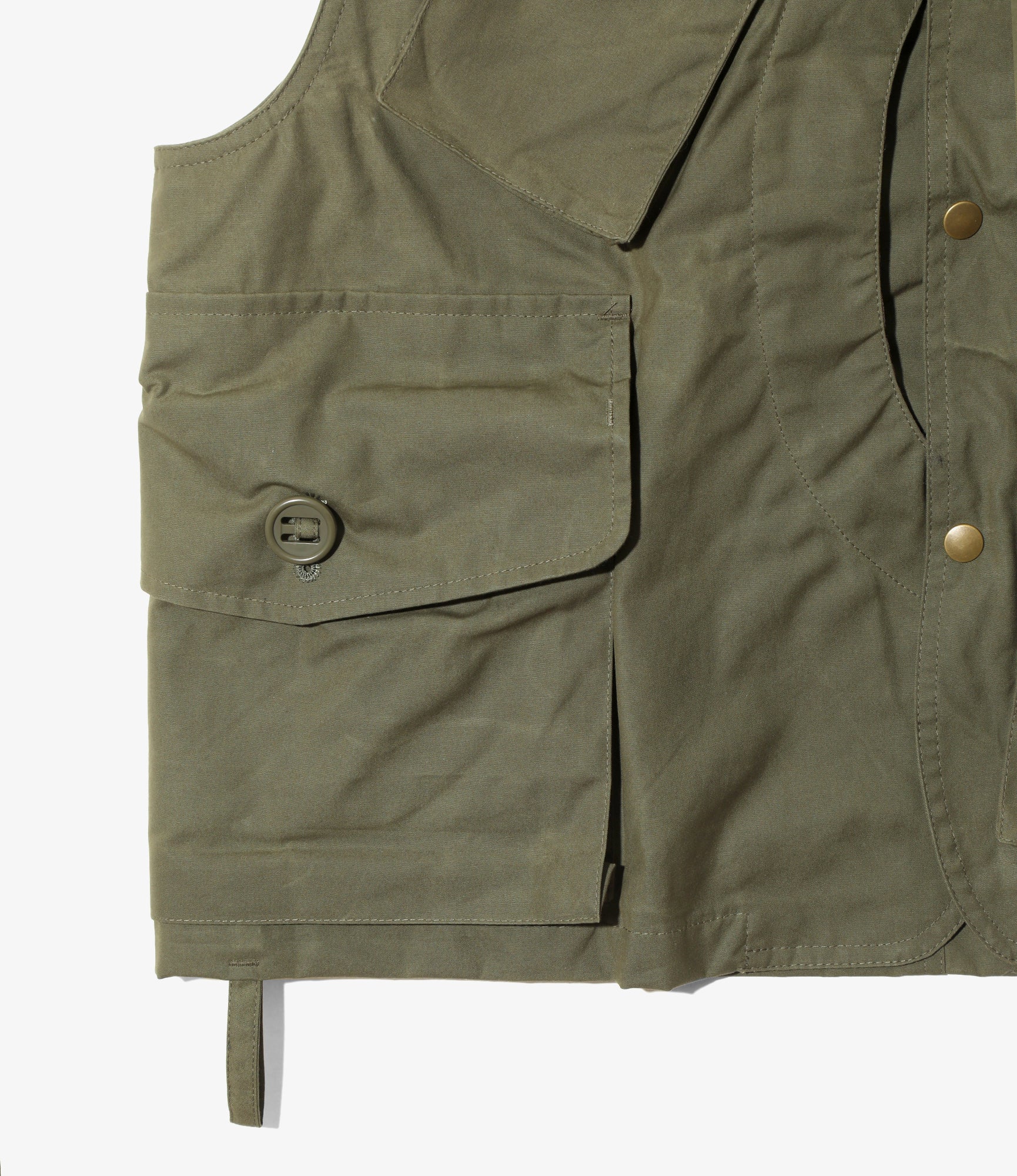 Tenkara Vest - Olive - Waxed Cotton - Image 4