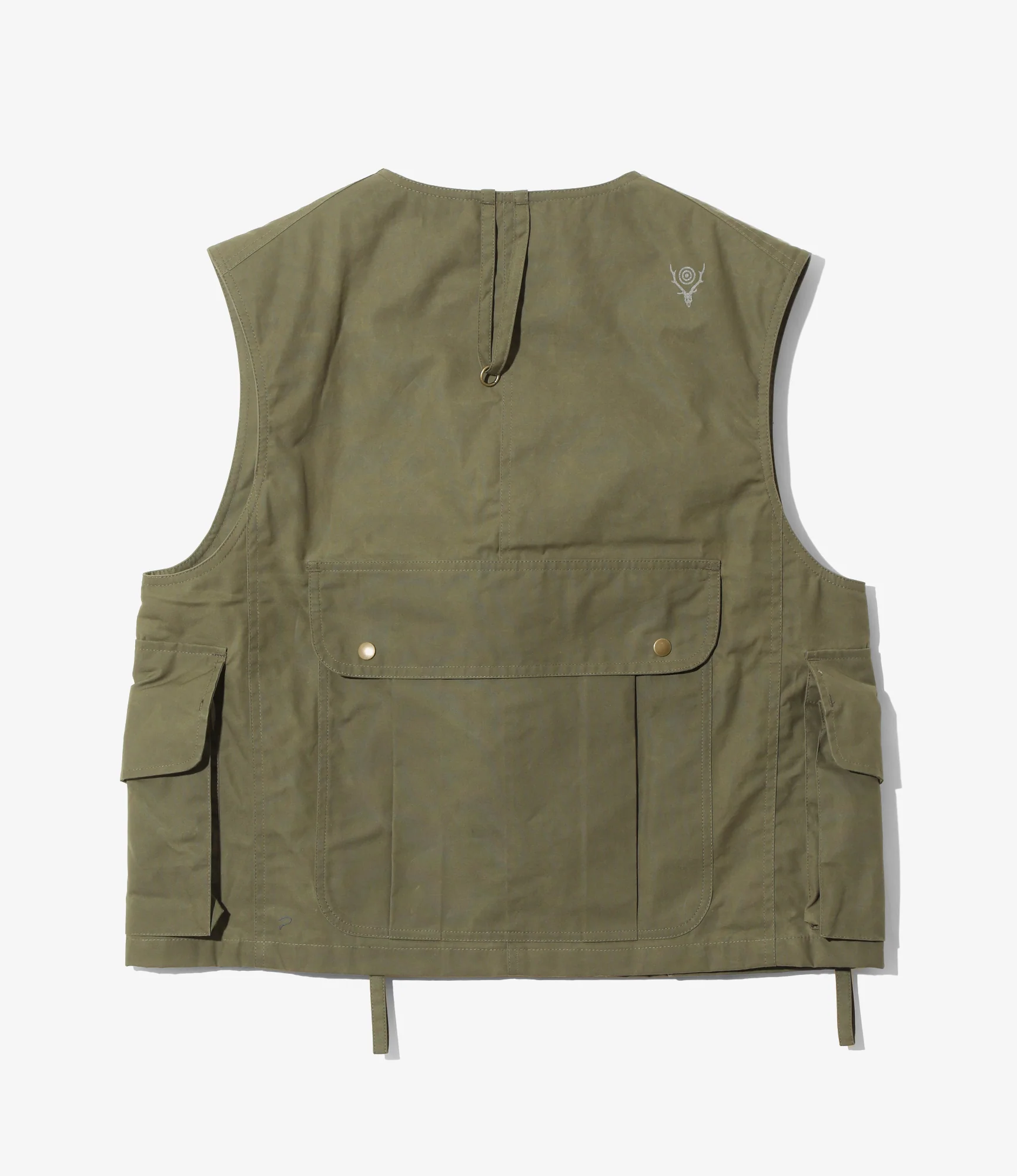 Tenkara Vest - Olive - Waxed Cotton - Image 5