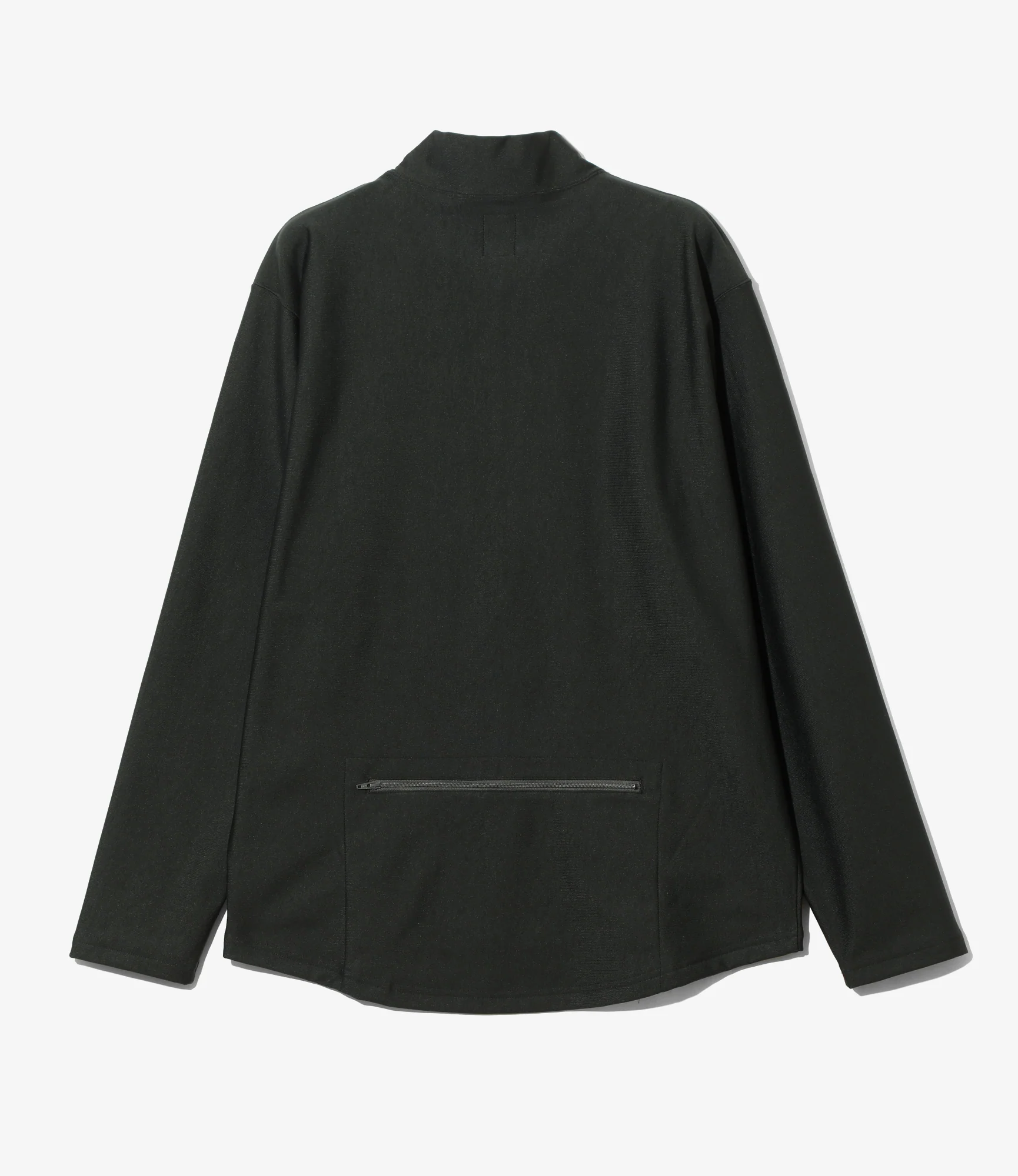 Zipped Pullover Scouting Shirt - Green - N/PE/PU Tricot Jersey - Image 4