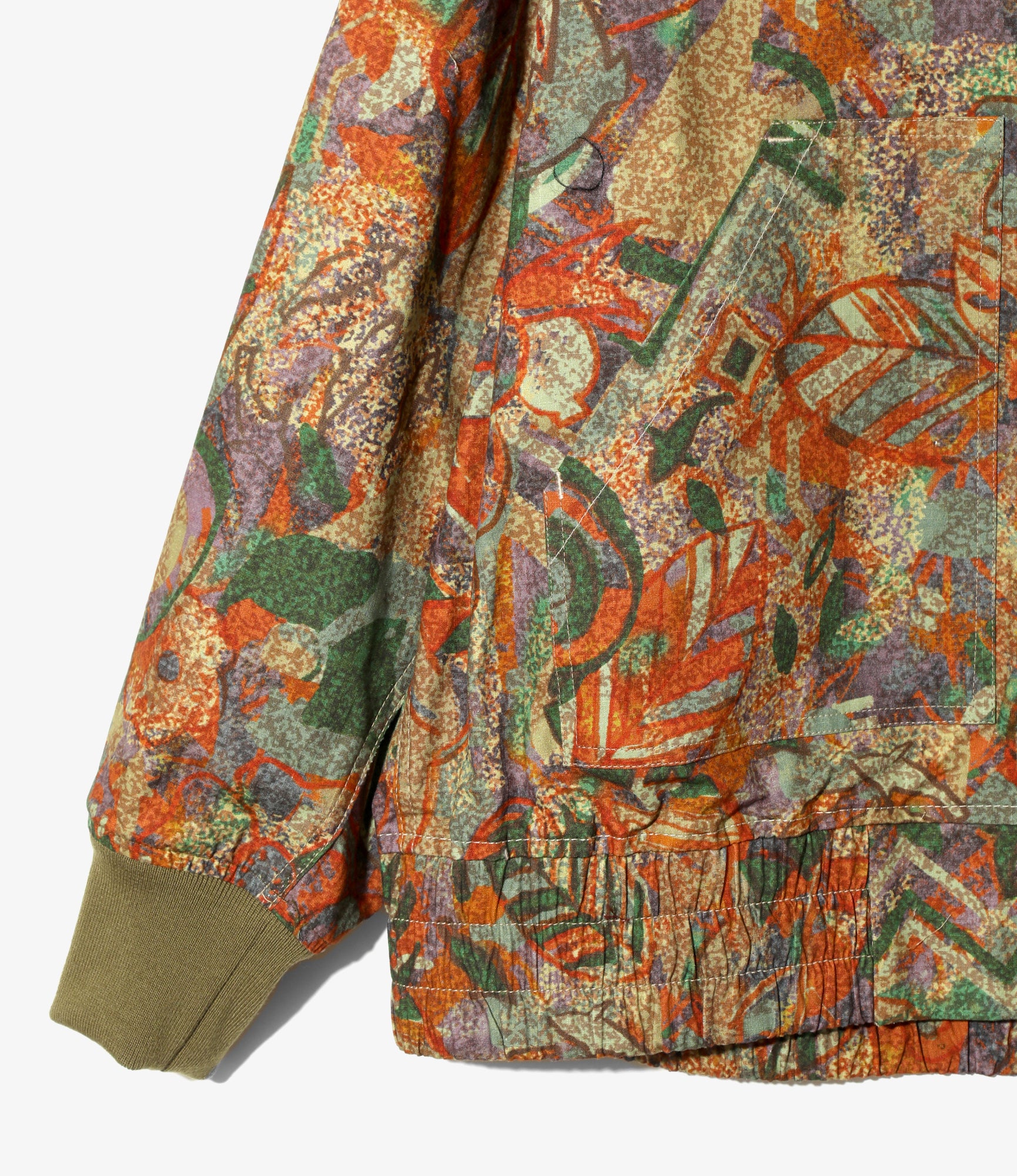 Zipped Work Hoody - EZO Forest - Cotton Ripstop / Printed - Image 3