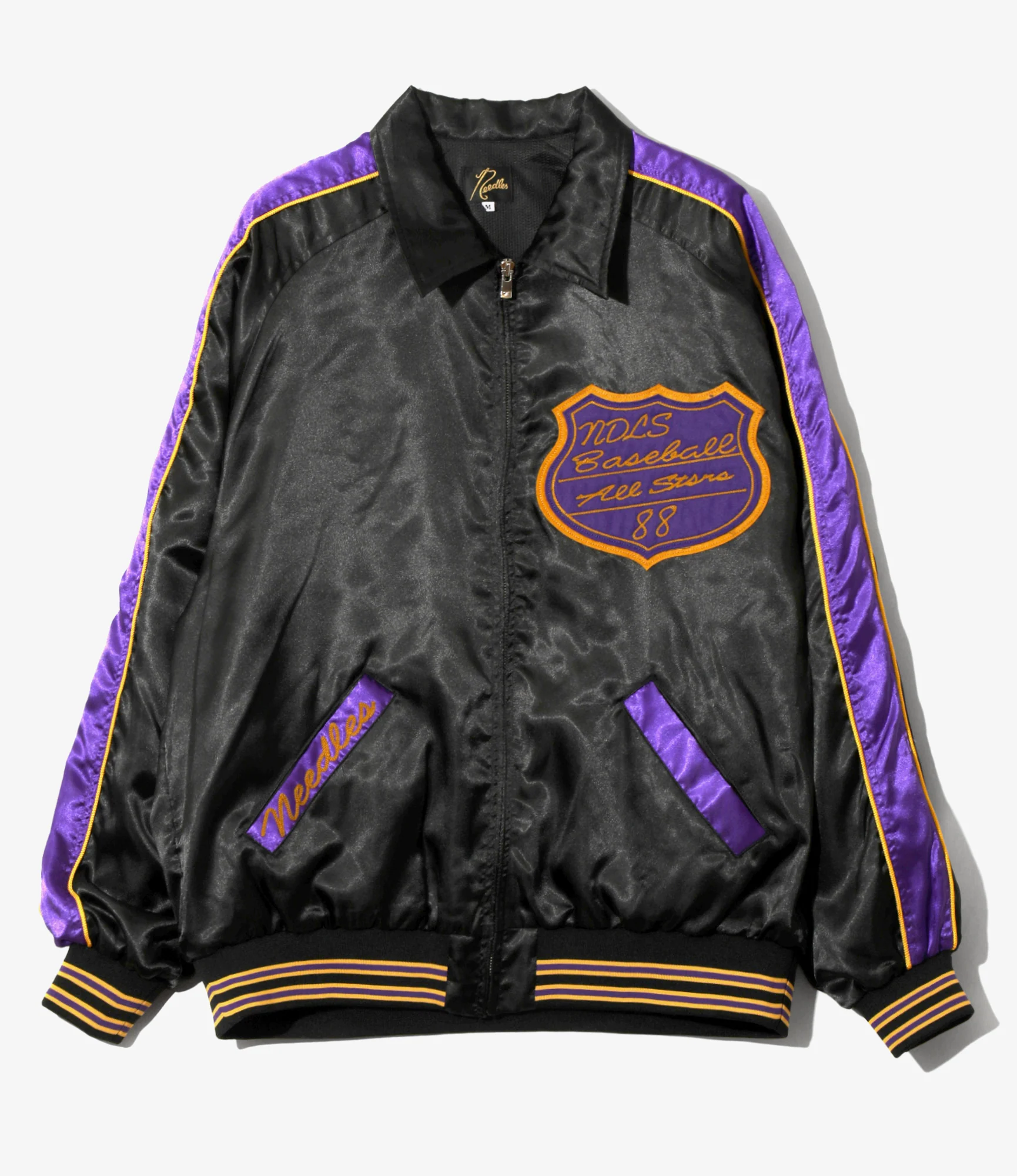 Stadium Jacket - Black - Poly Sateen