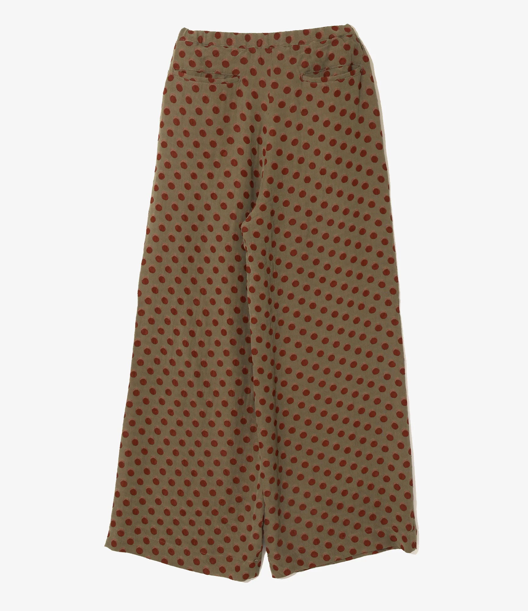 String Buggy Pant - Brown - Polka Dot Jacquard - Image 3
