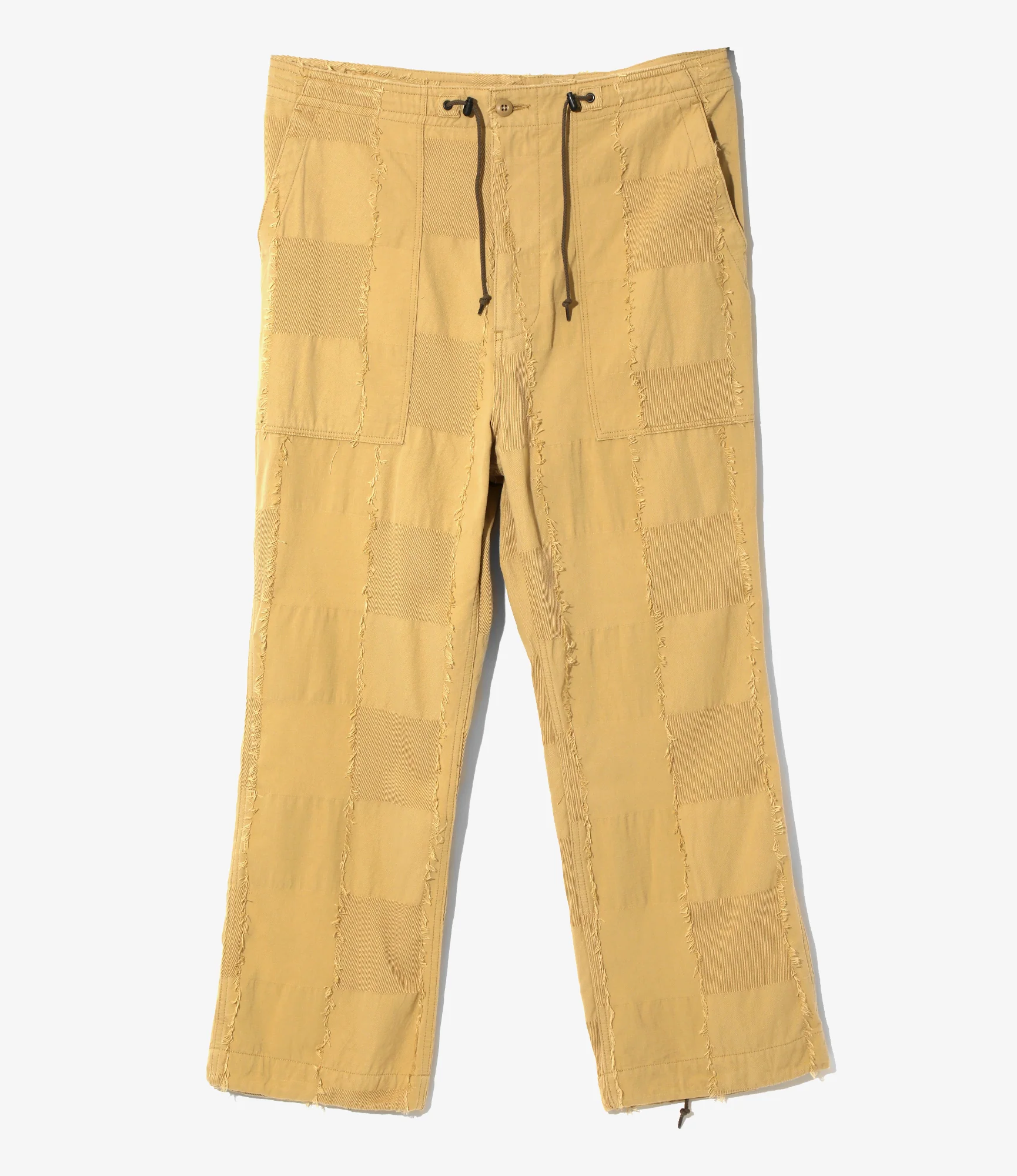 String Fatigue Pant - Khaki - Ripstop Cut Jacquard