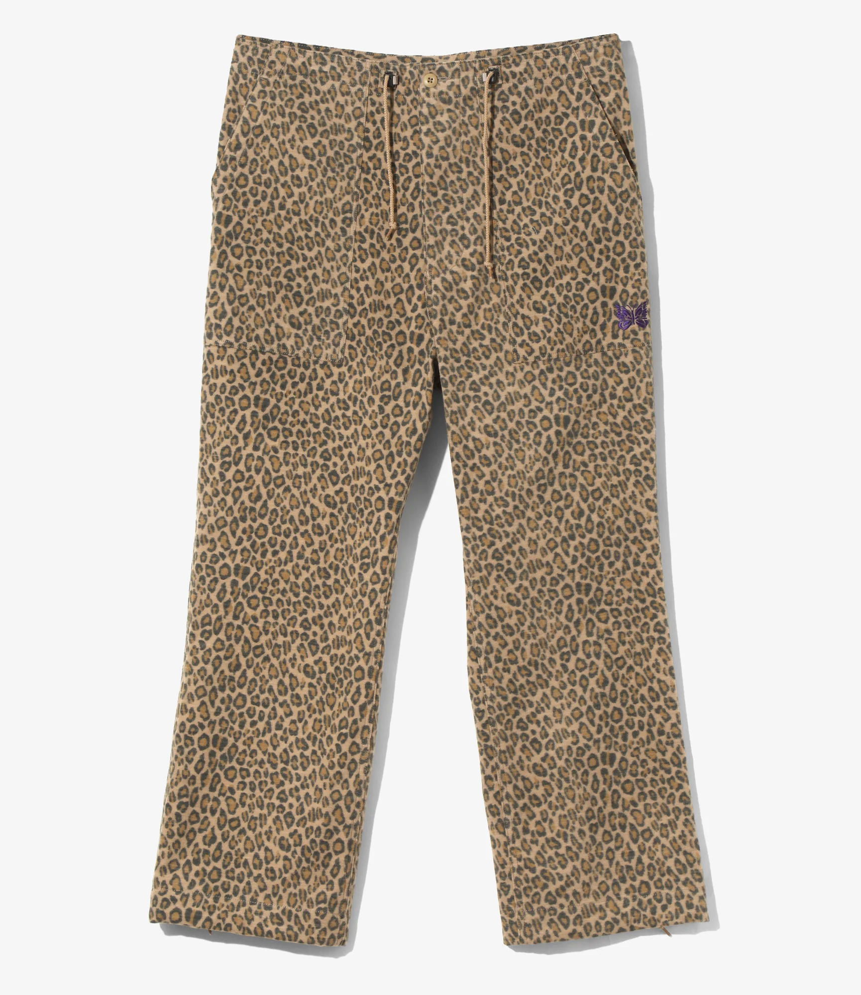 String Fatigue Pant - Leopard - Brushed Sateen