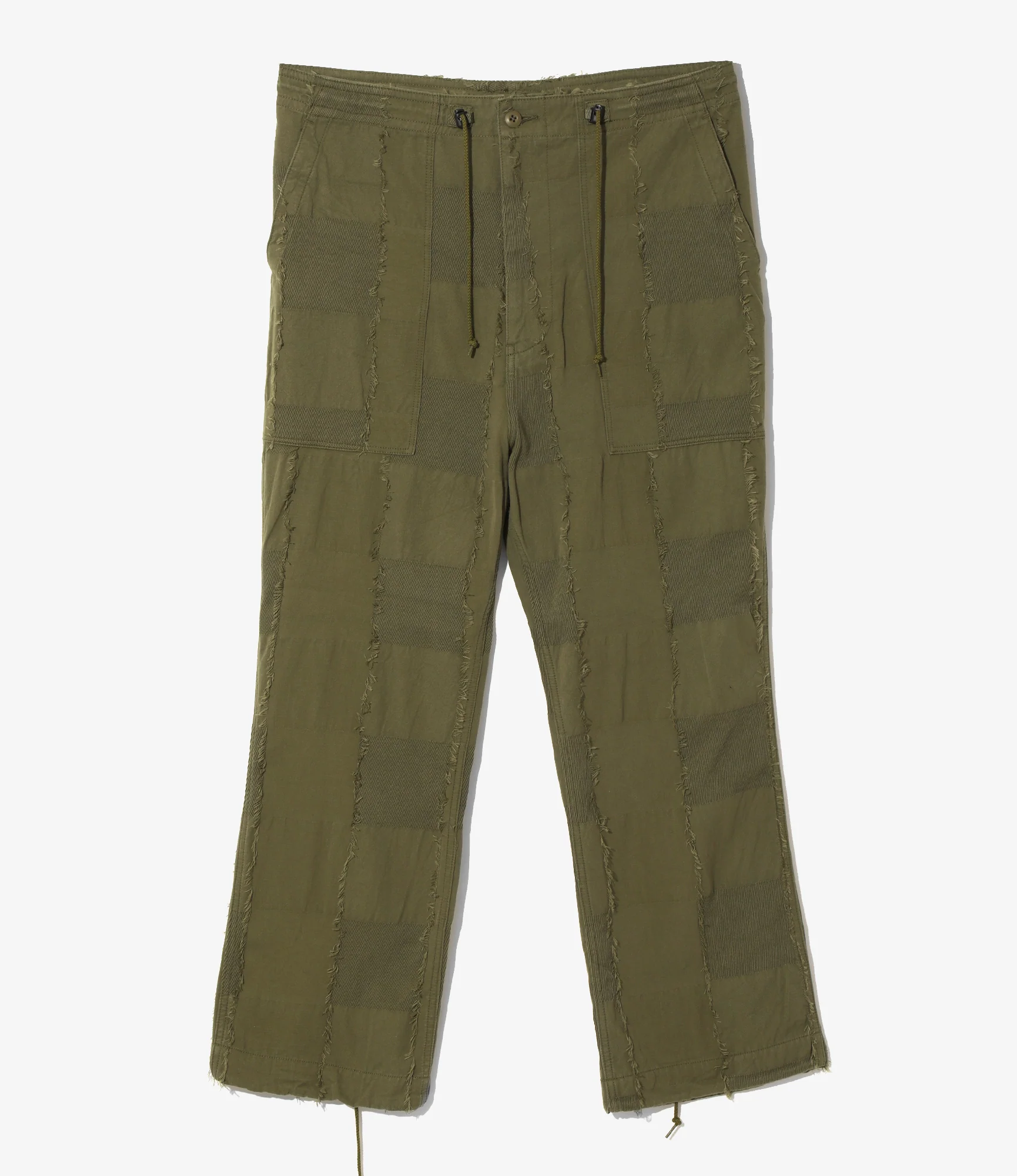 String Fatigue Pant - Olive - Ripstop Cut Jacquard