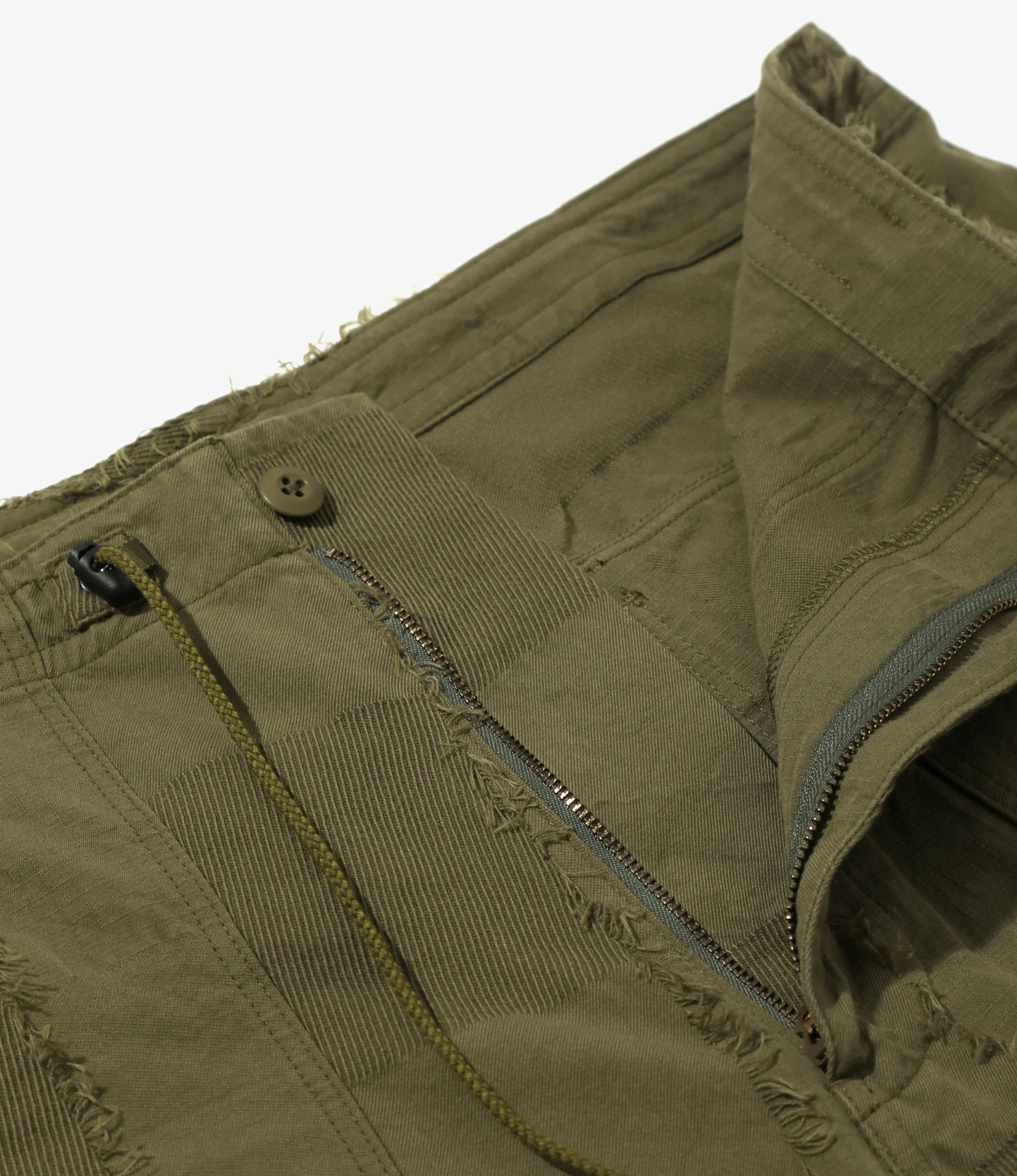 String Fatigue Pant - Olive - Ripstop Cut Jacquard - Image 3