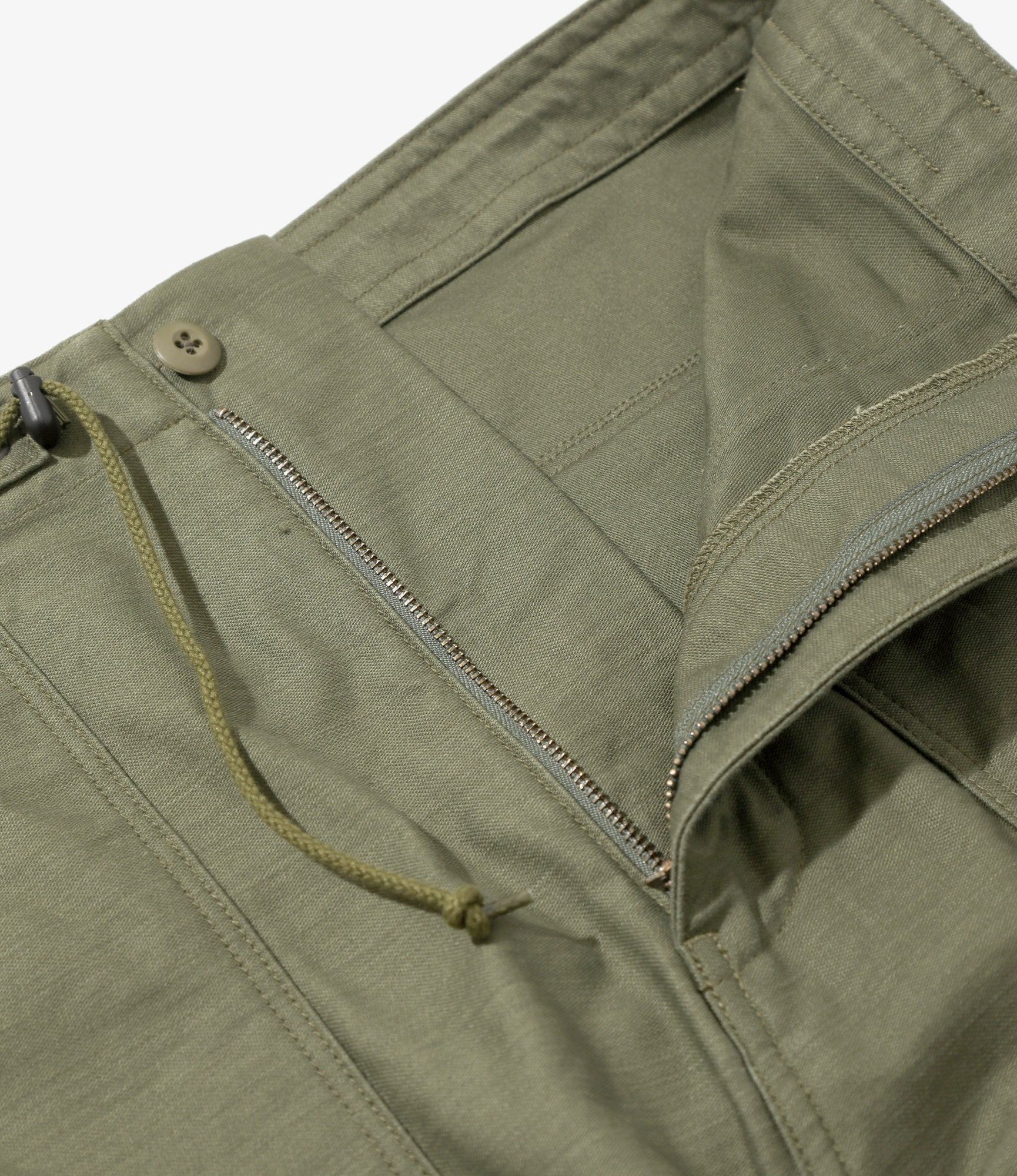 String Fatigue Skirt - Olive - Back Sateen - Image 3