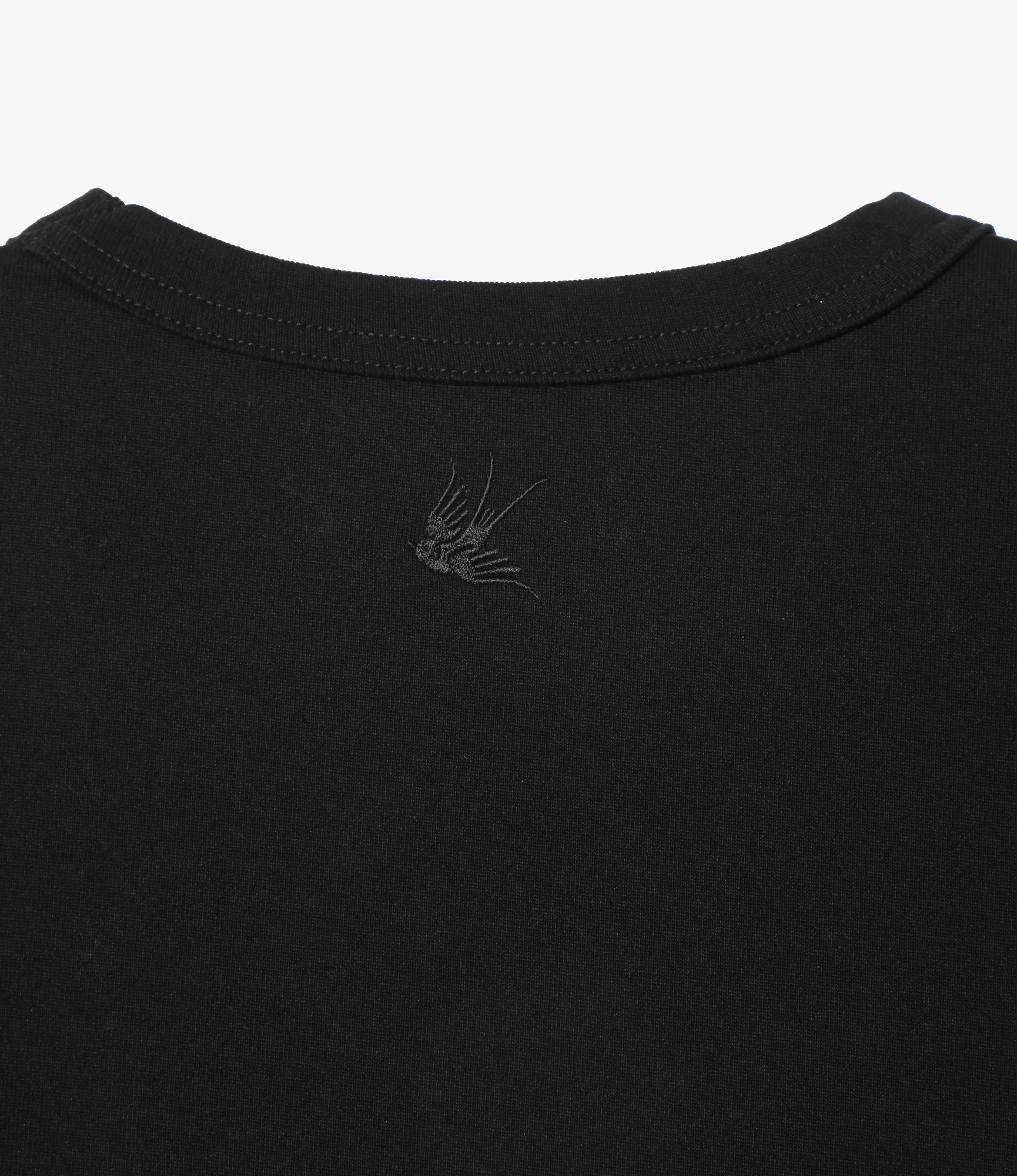 Swallow Asymmetric Frill Sleeve Top - Black - Image 4