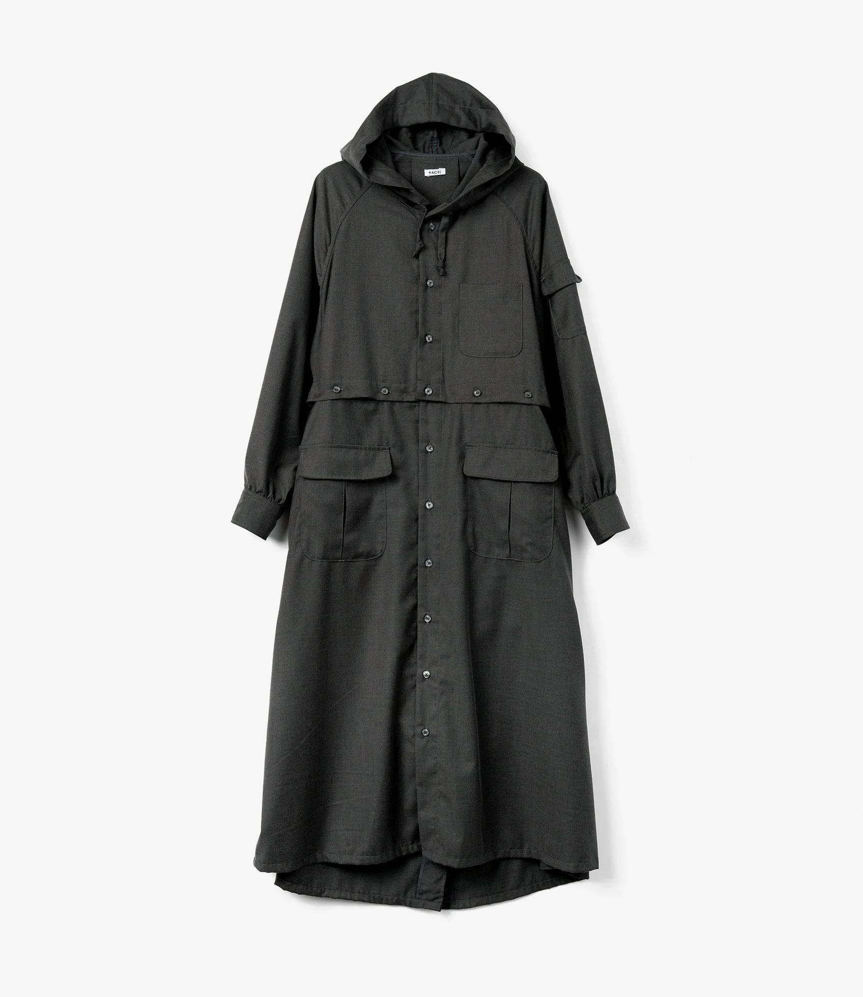 Women's Shifting Dress - Charcoal Gabardine