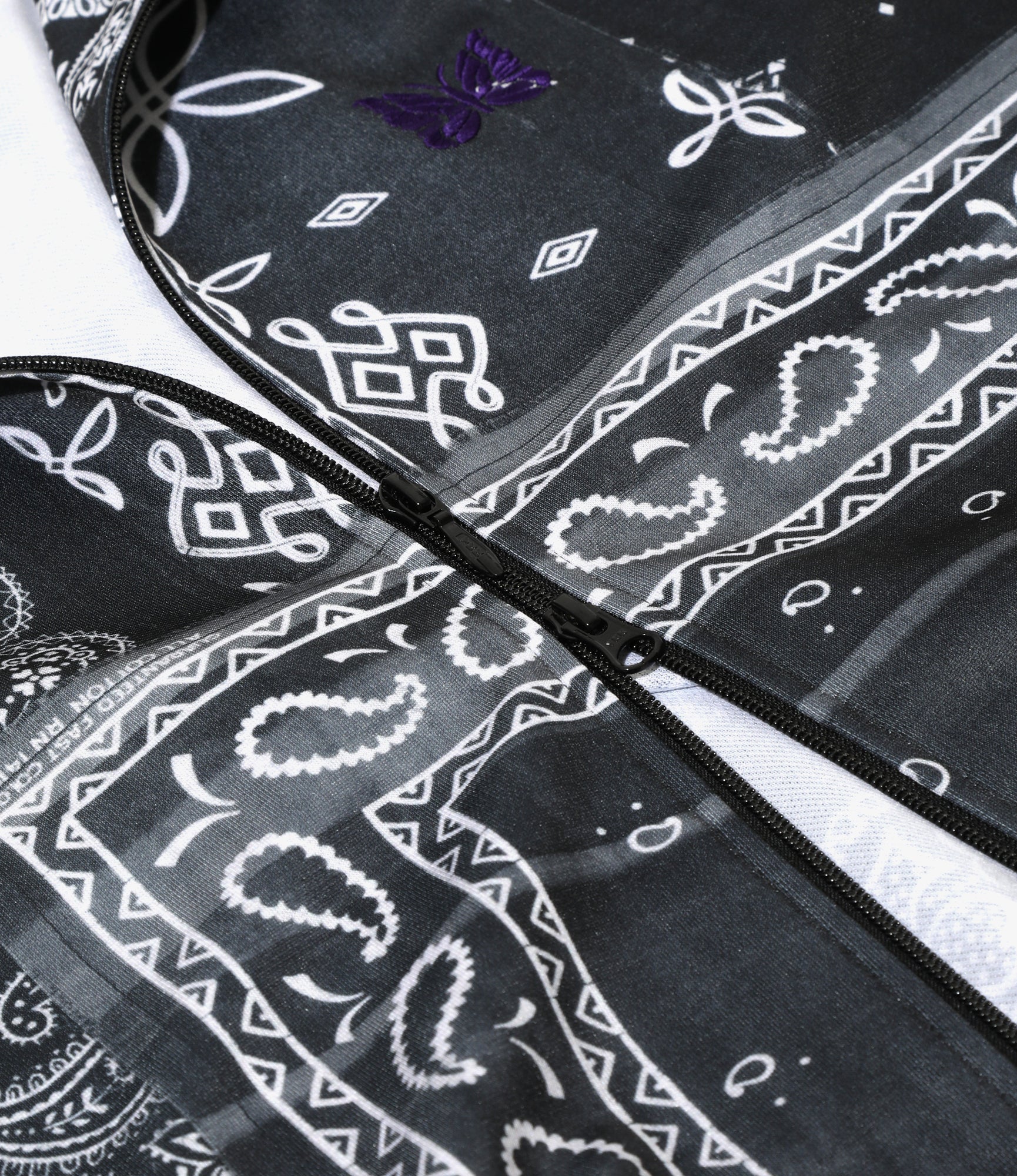Needles x MIYAGIHEDTAKA - Track Jacket - Black - Bandana Print - Image 4