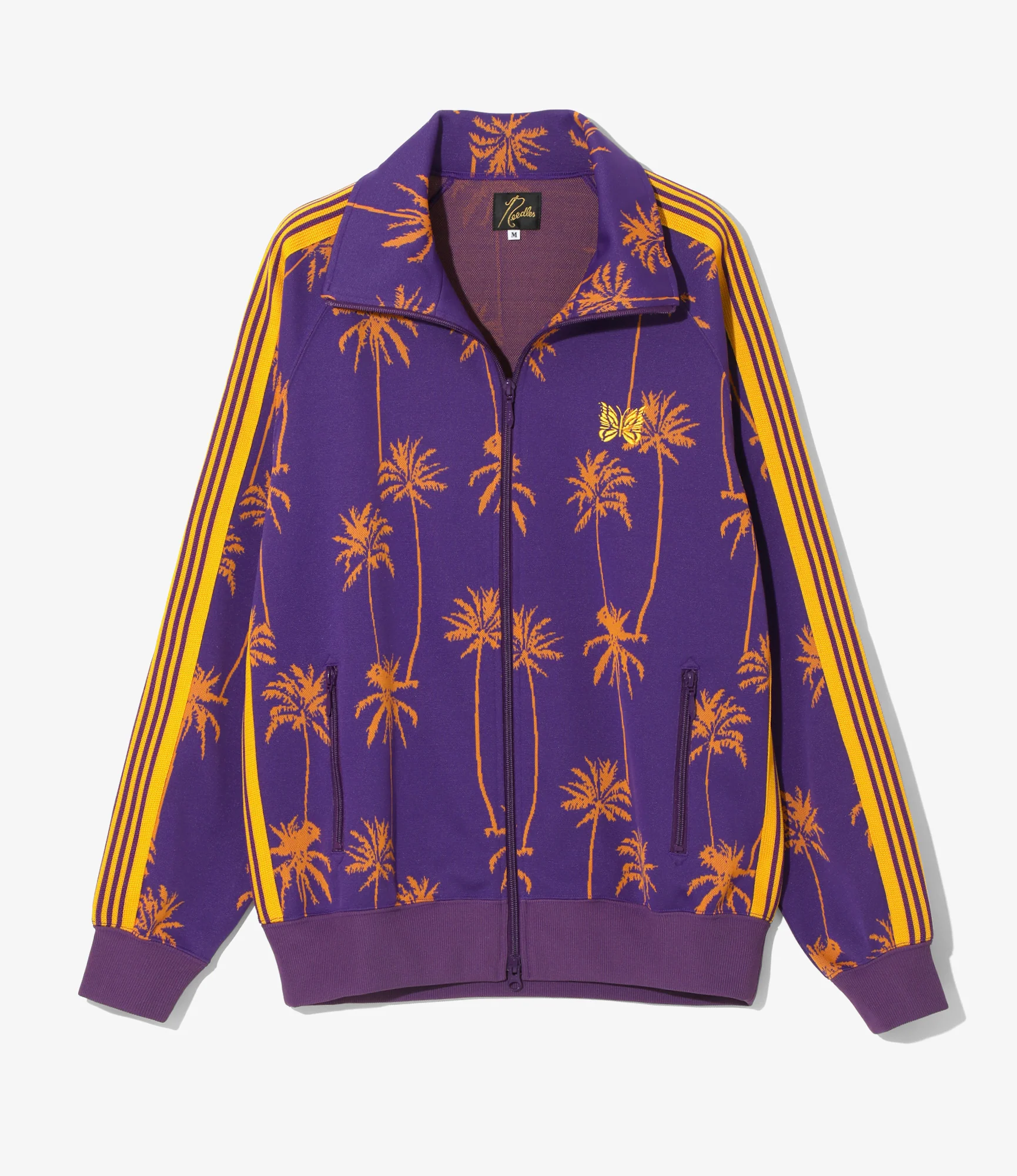 Track Jacket - Purple/Orange - Poly Jq. Palm Tree Stripe