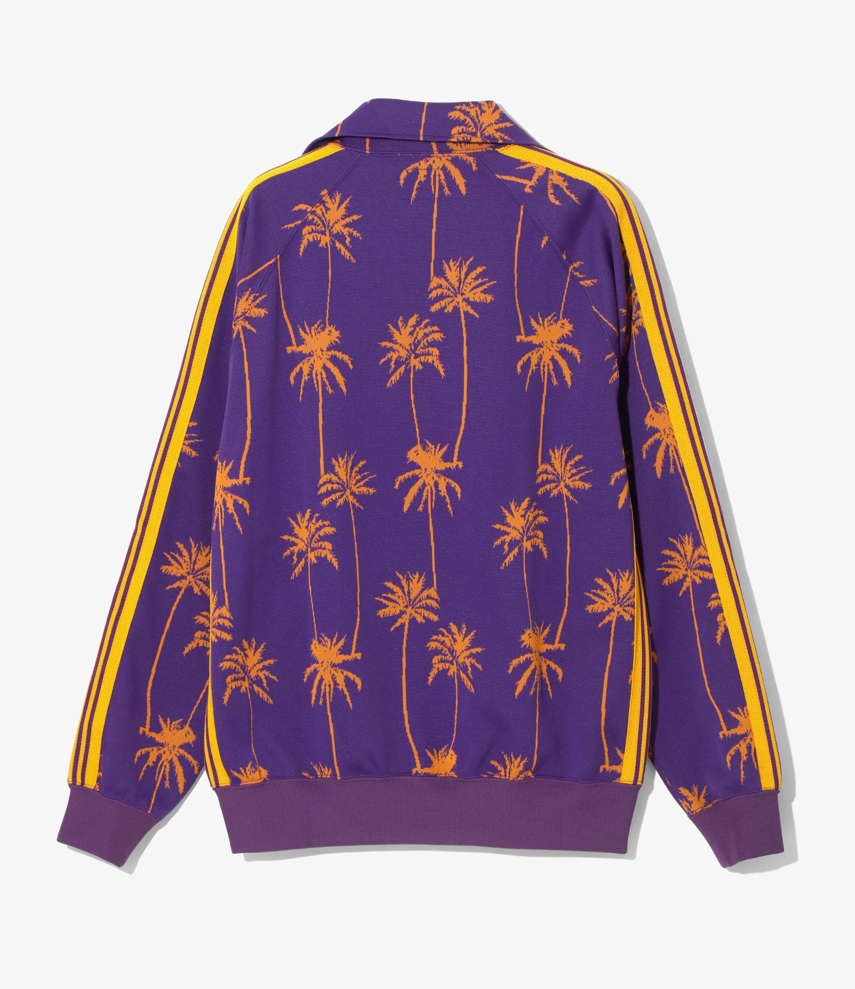 Track Jacket - Purple/Orange - Poly Jq. Palm Tree Stripe - Image 4