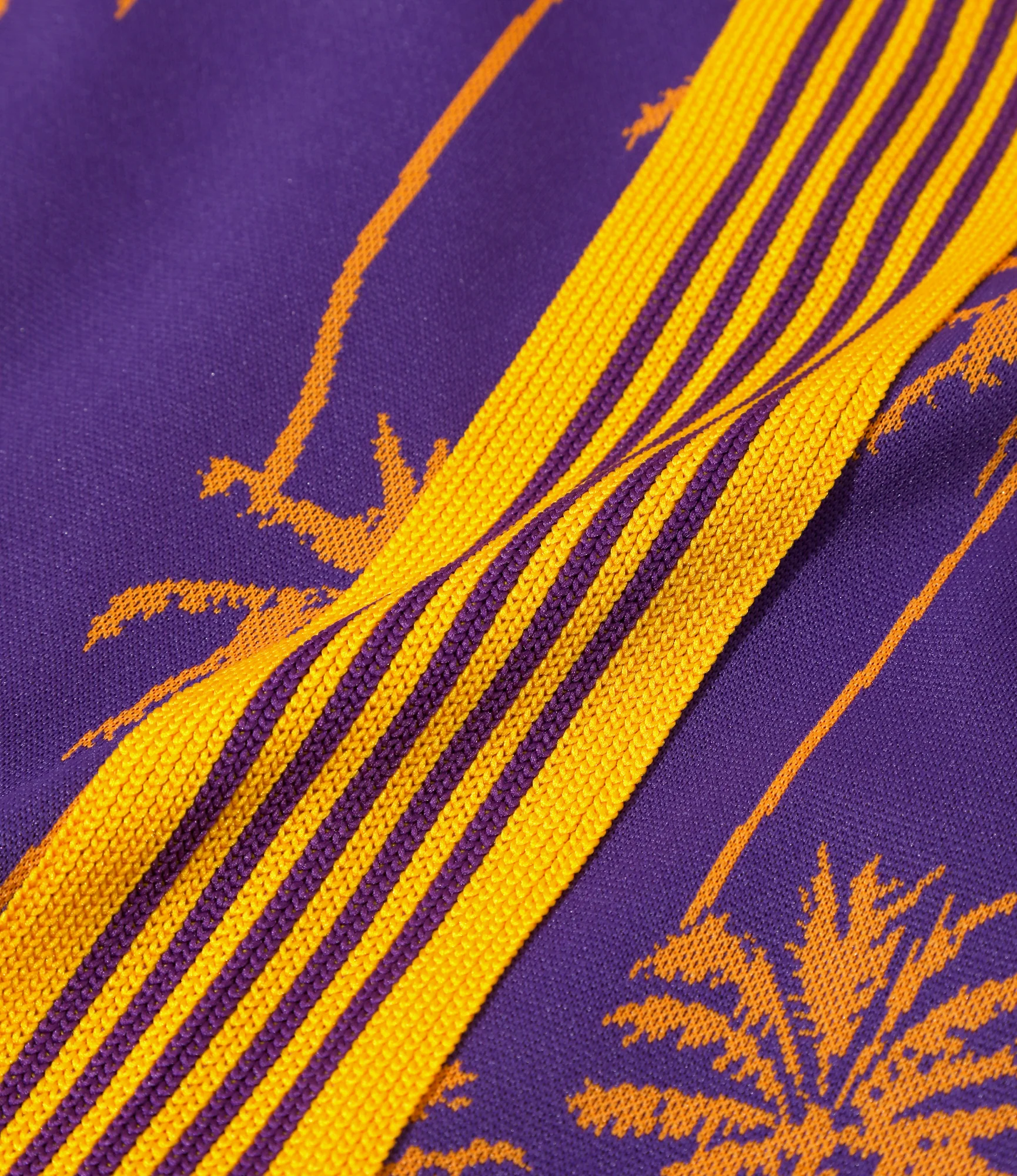 Track Jacket - Purple/Orange - Poly Jq. Palm Tree Stripe - Image 5