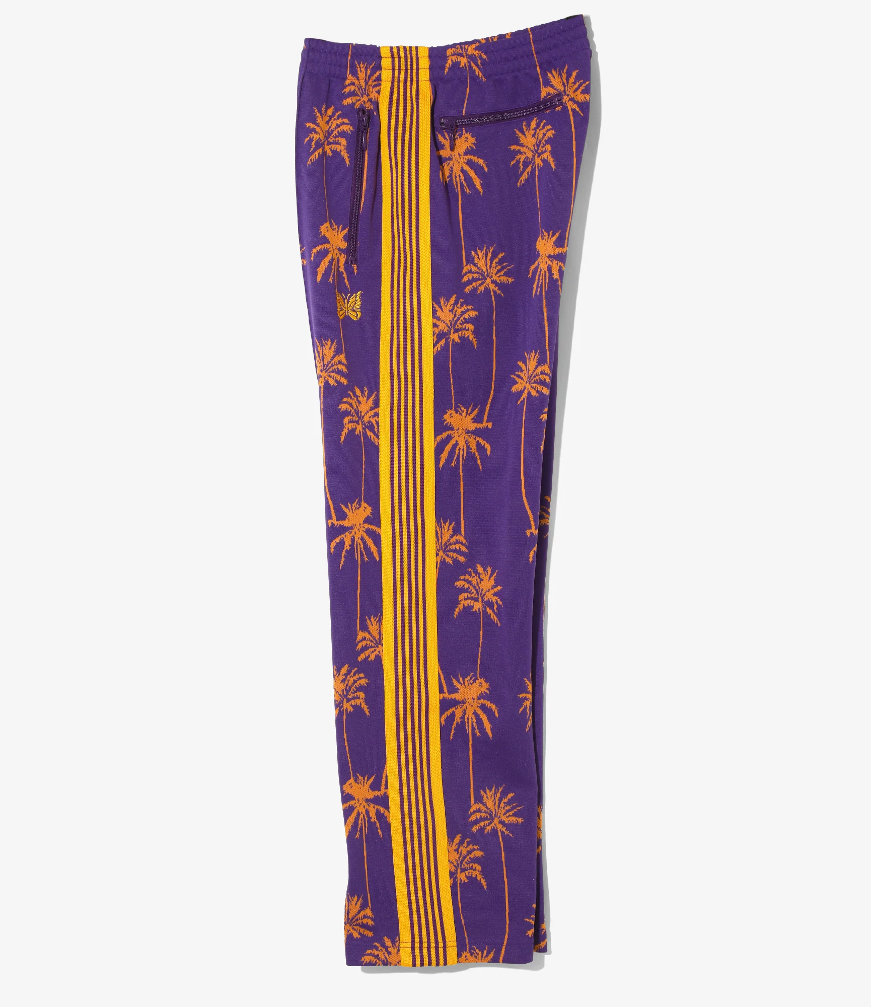 Track Pant - Purple/Orange - Poly Jq. Palm Tree Stripe - Image 4