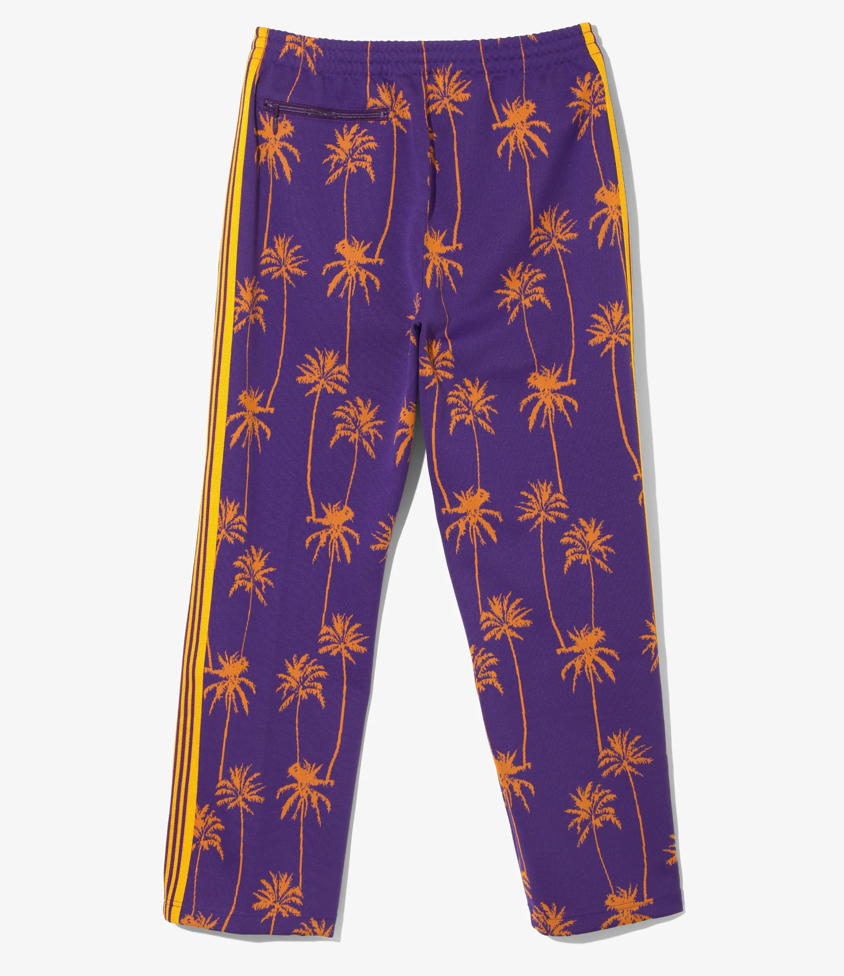 Track Pant - Purple/Orange - Poly Jq. Palm Tree Stripe - Image 5