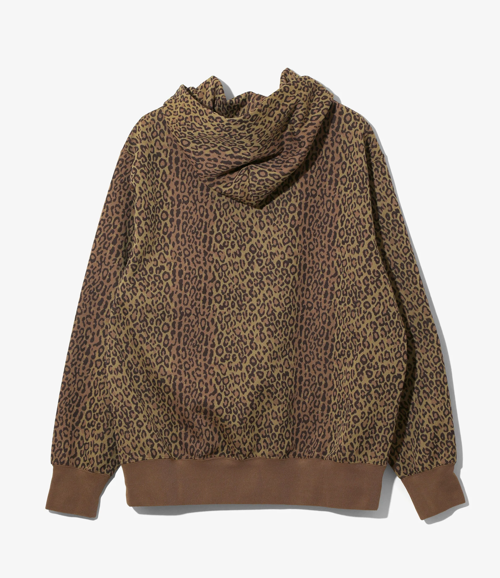 Trainer Hoody - Brown - Poly Jq. / Leopard - Image 4